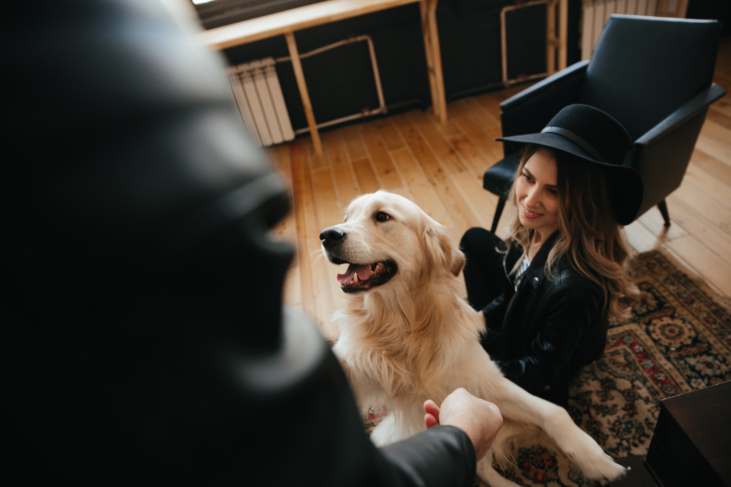 Love story с собакой в студии. Саша Потапкин Фотограф. Сочи, Екатеринбург, Москва