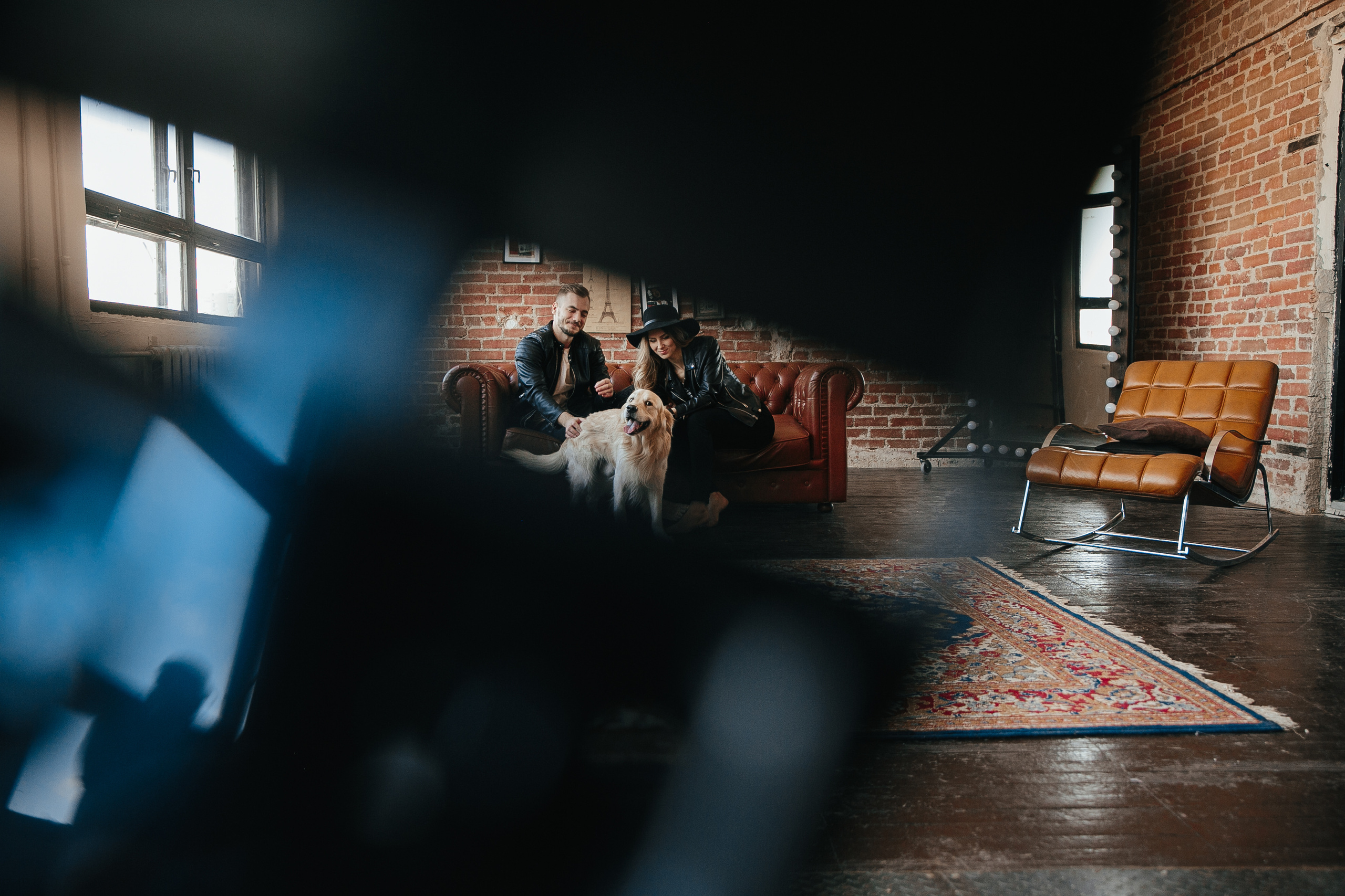 Love story с собакой в студии. Саша Потапкин Фотограф. Сочи, Екатеринбург, Москва