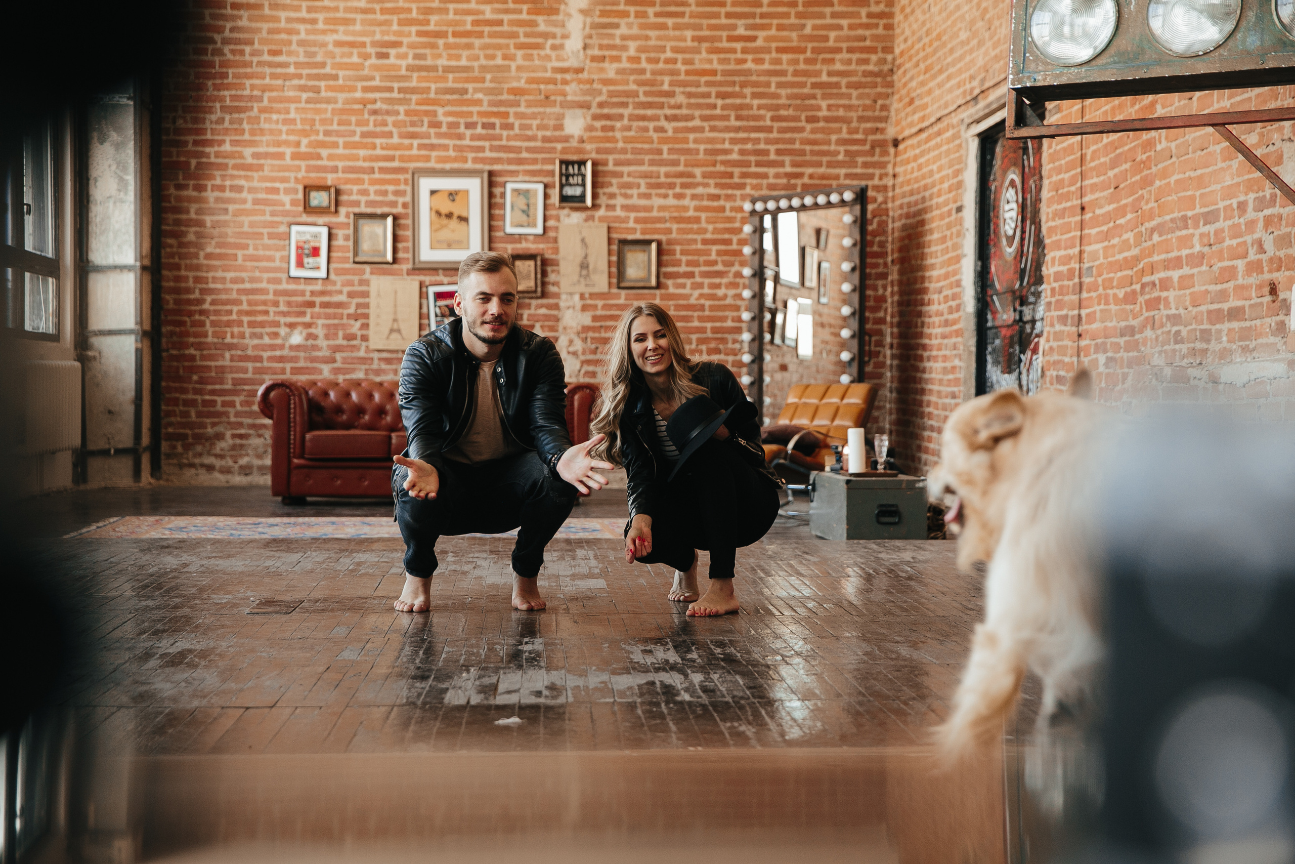 Love story с собакой в студии. Саша Потапкин Фотограф. Сочи, Екатеринбург, Москва