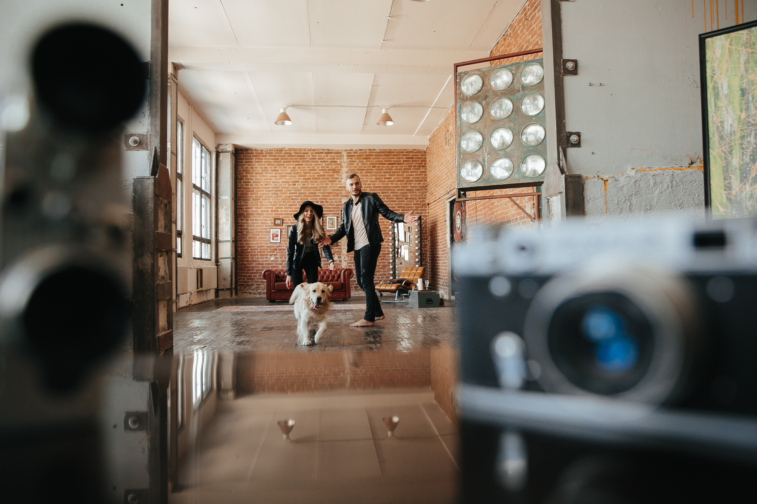 Love story с собакой в студии. Саша Потапкин Фотограф. Сочи, Екатеринбург, Москва