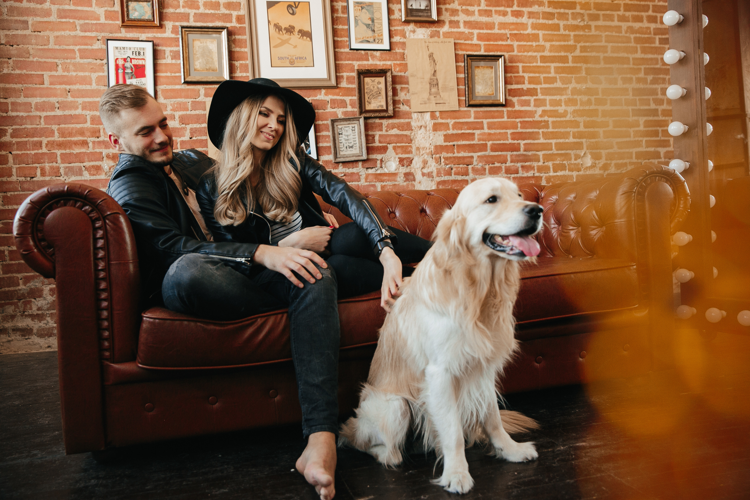 Love story с собакой в студии. Саша Потапкин Фотограф. Сочи, Екатеринбург, Москва
