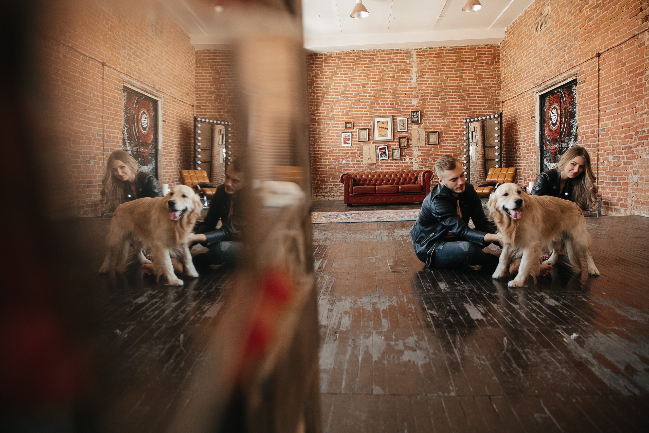 Love story с собакой в студии. Саша Потапкин Фотограф. Сочи, Екатеринбург, Москва