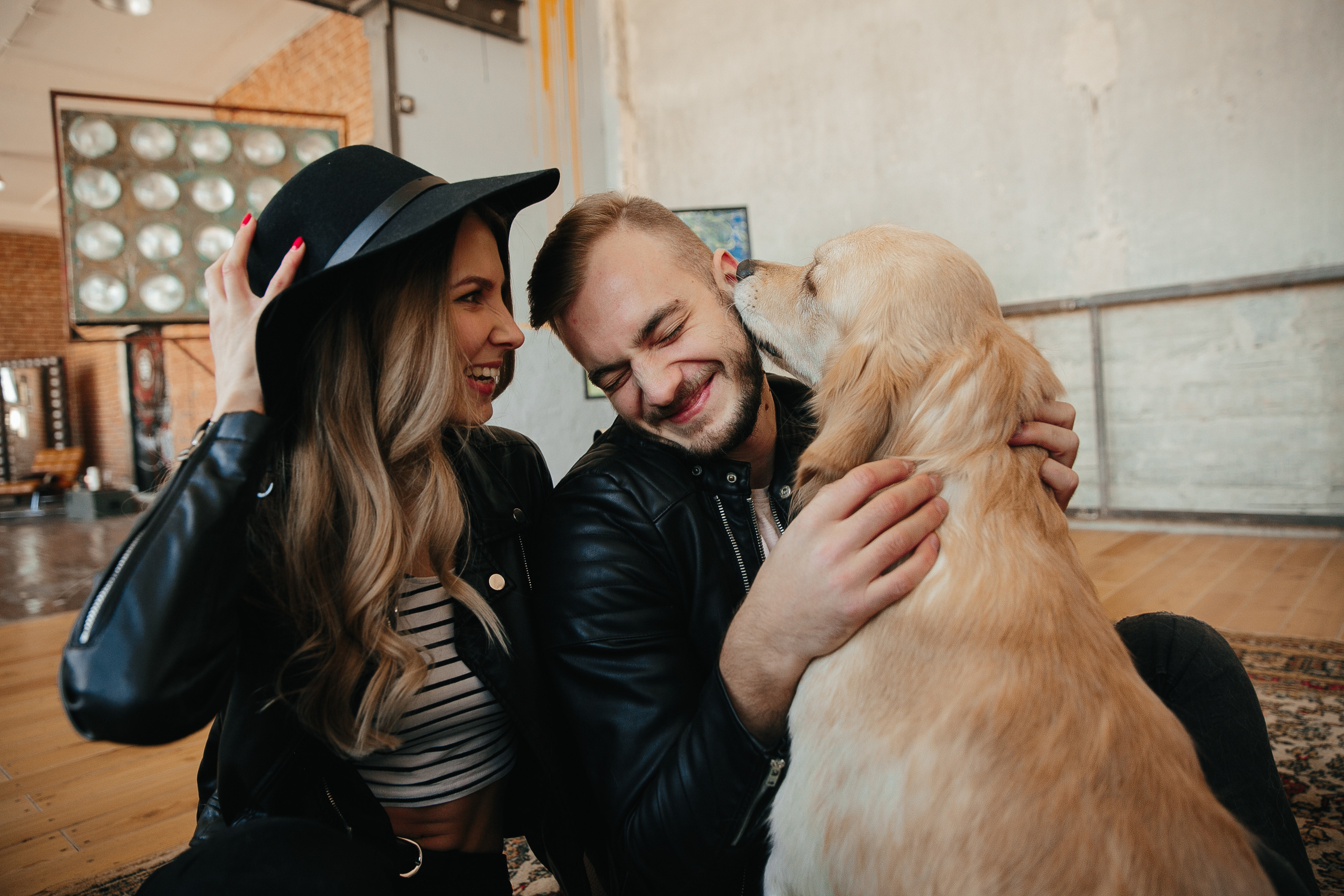 Love story с собакой в студии. Саша Потапкин Фотограф. Сочи, Екатеринбург, Москва