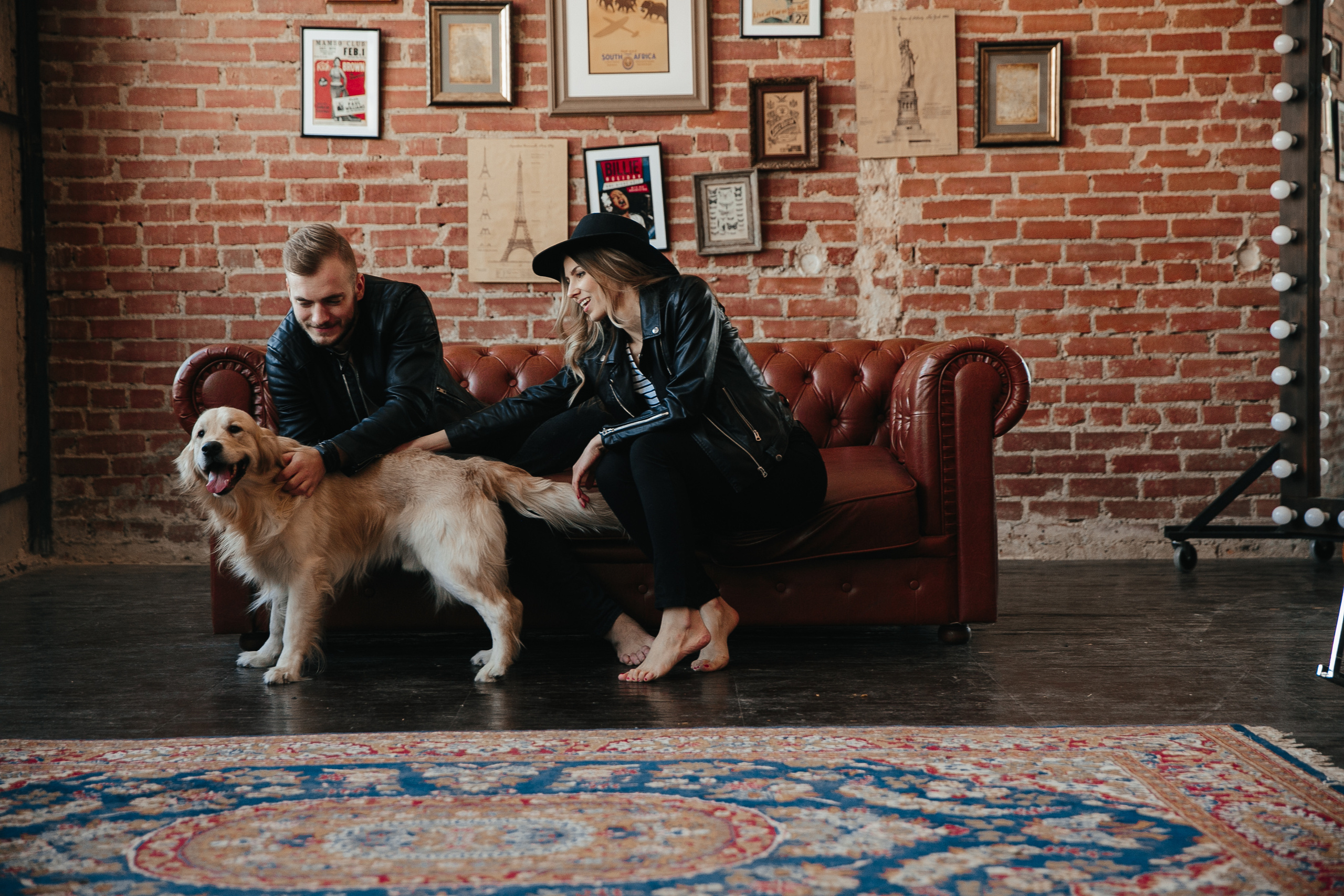 Love story с собакой в студии. Саша Потапкин Фотограф. Сочи, Екатеринбург, Москва