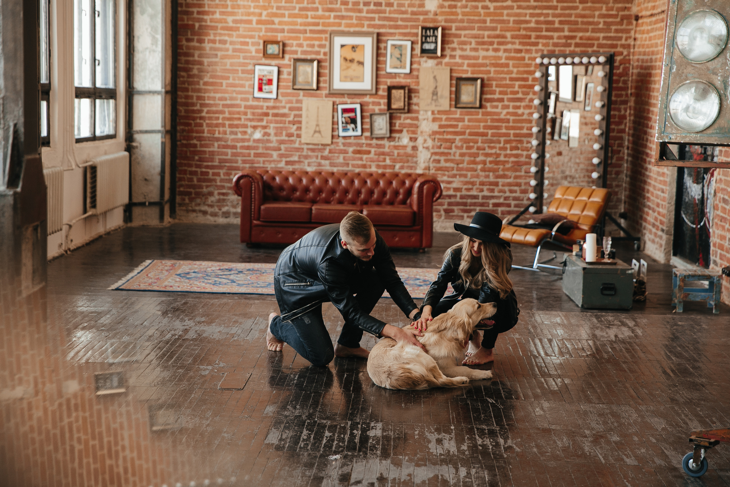 Love story с собакой в студии. Саша Потапкин Фотограф. Сочи, Екатеринбург, Москва