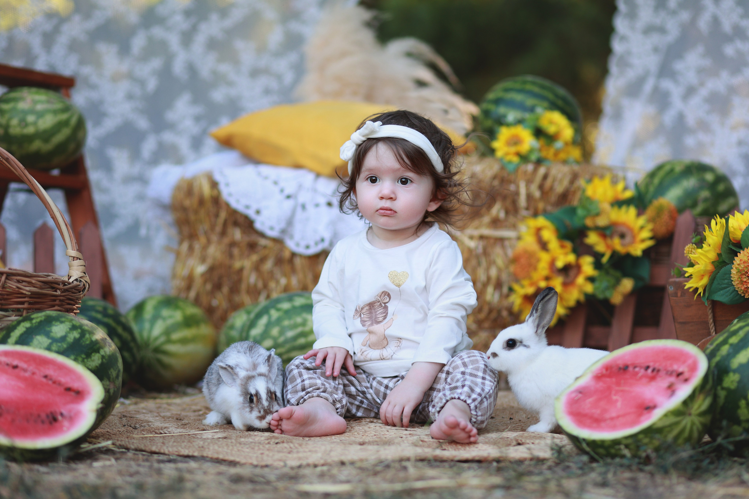 Арбузный фотодень. Детский семейный фотограф Краснодар