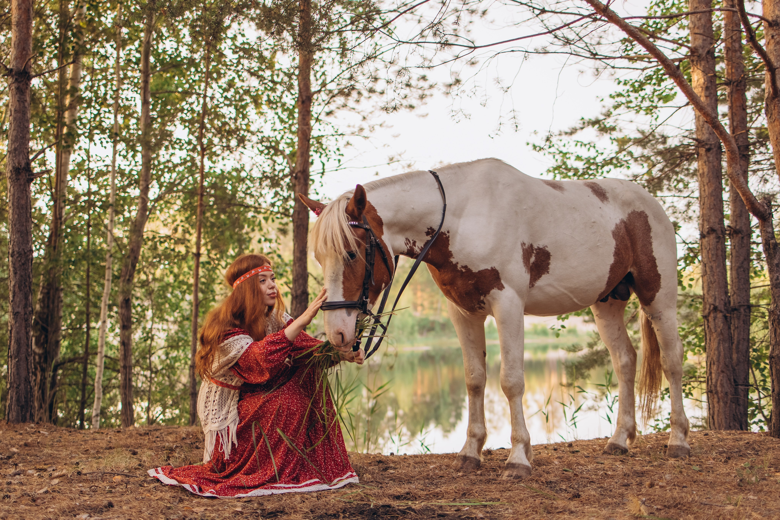 Фотоистория Кристина с лошадкой. Семейный и детский фотограф Оля в Тюмени