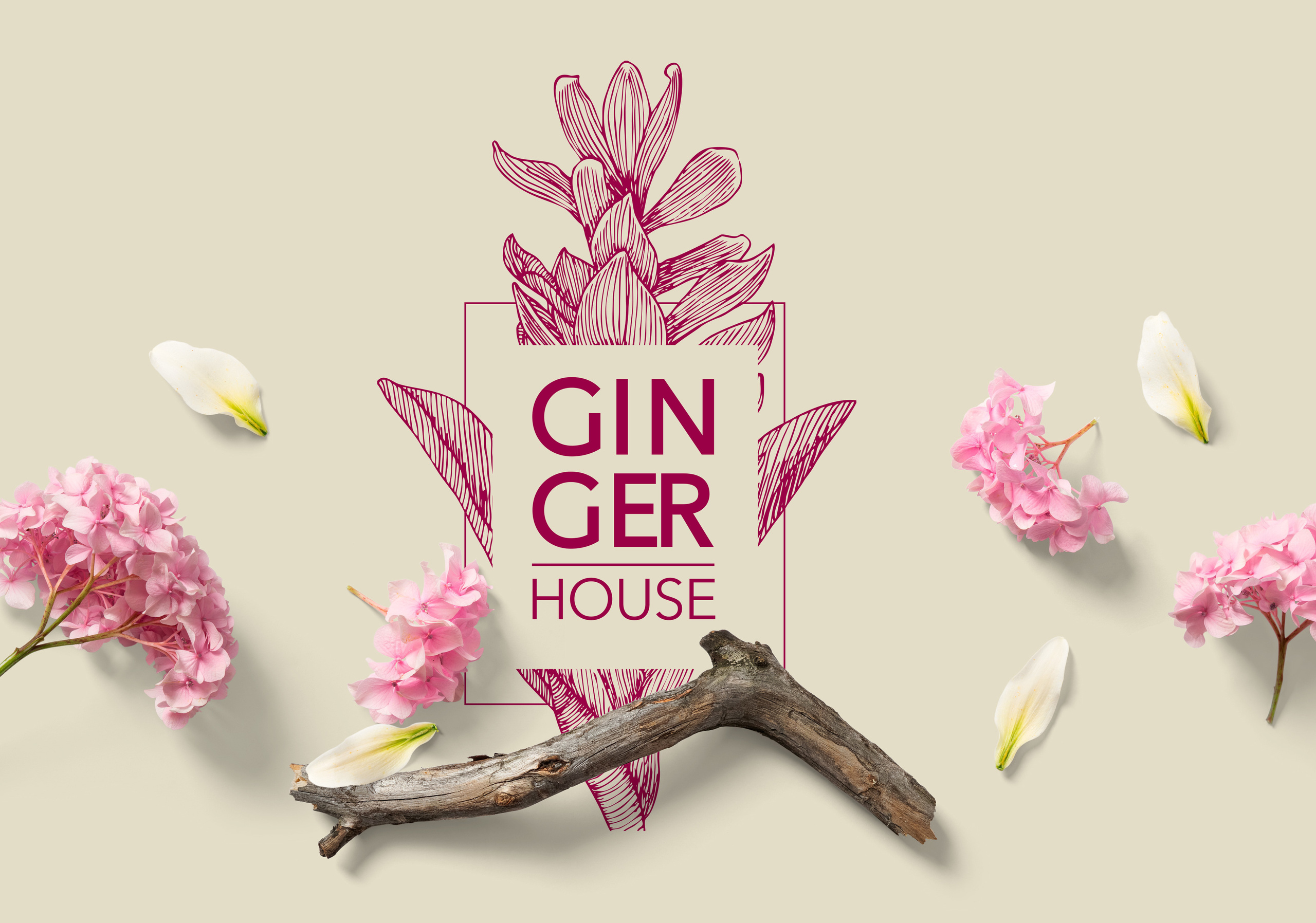 Ginger House. Branding and Interiors