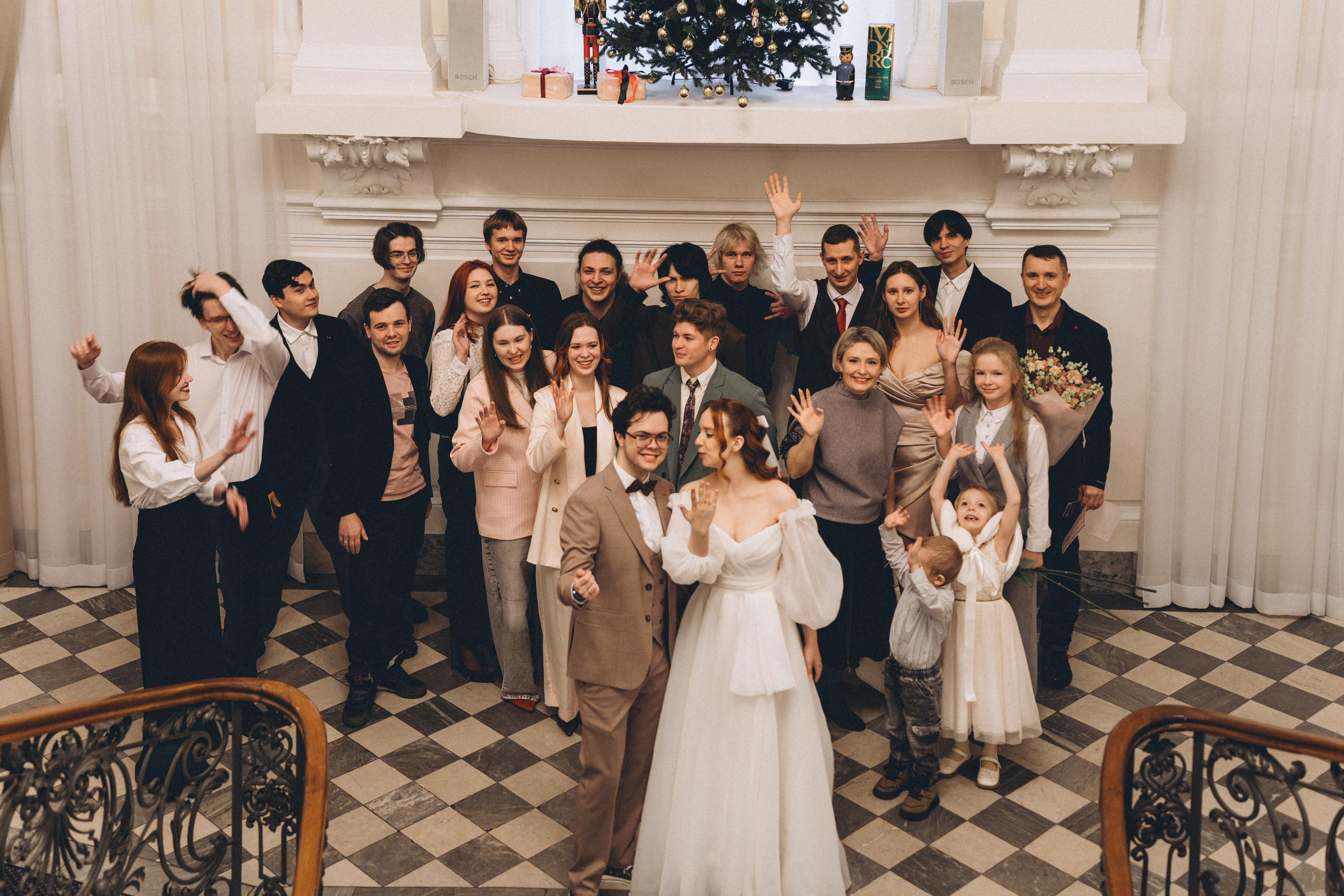 СВАДЕБНАЯ СЬЕМКА ВО ВТОРОМ ДВОРЦЕ С ГОСТЯМИ И ПРОГУЛКА В ТАВРИЧЕСКОМ САДУ. Профессиональный фотограф, Санкт-Петербург — Виктория Богомолова