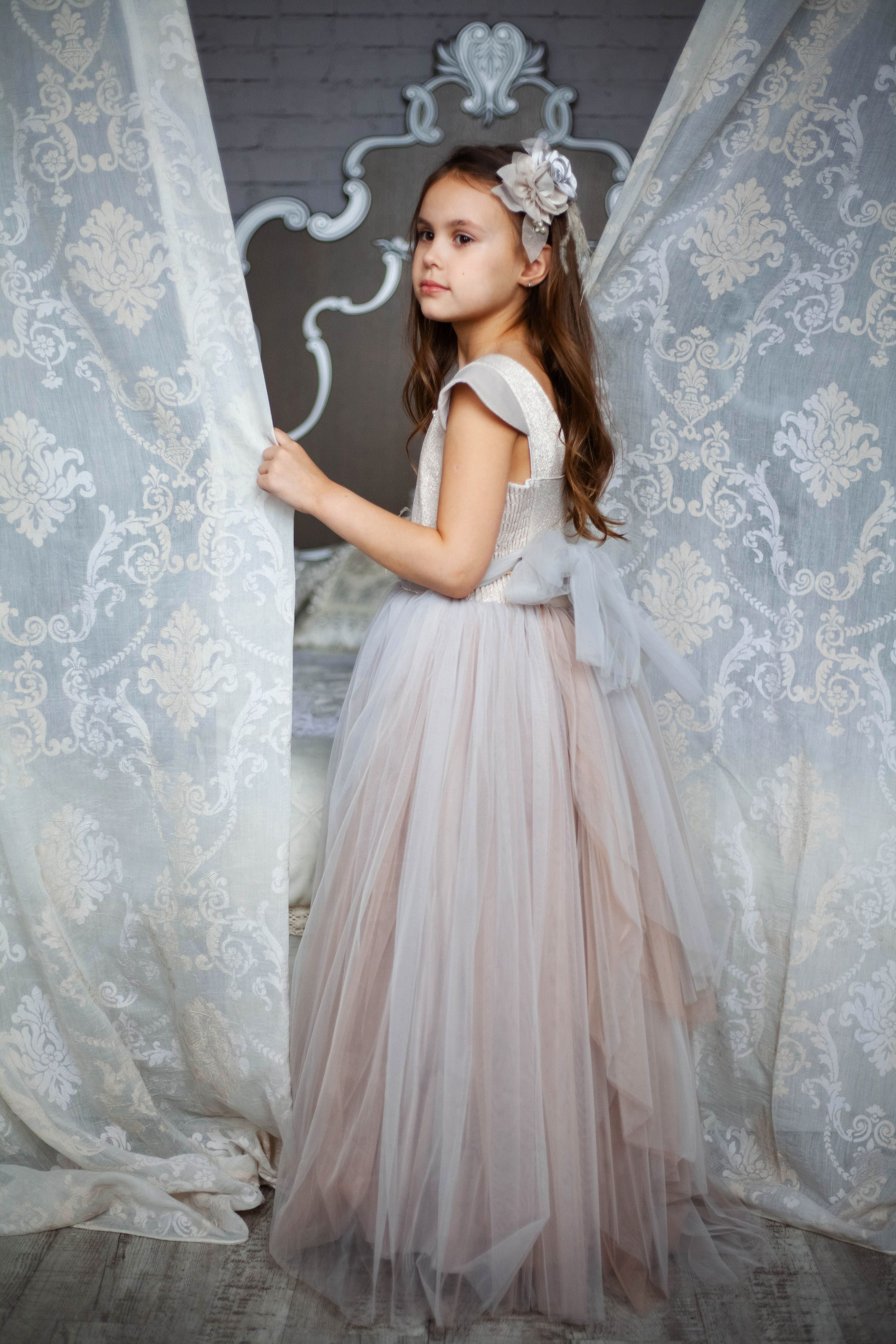 Детские фото, девочка, в студии, сестра