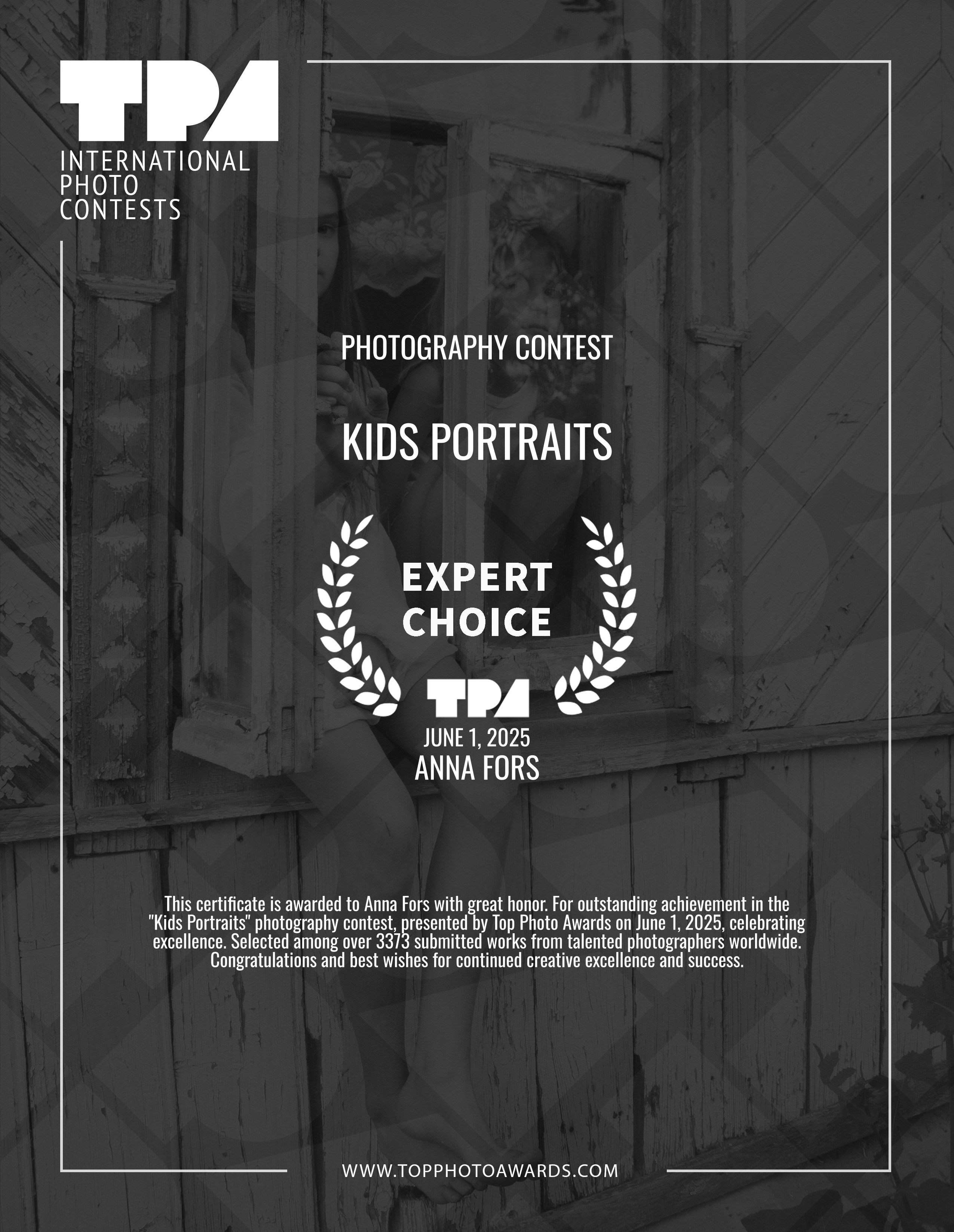 Награды фотохудожника Анны Форс — Победитель BICFP, TopPhotoAwards и финалист Liquida Grant. Арт-ню фотограф, Фотохудожник в Москве Анна Форс
