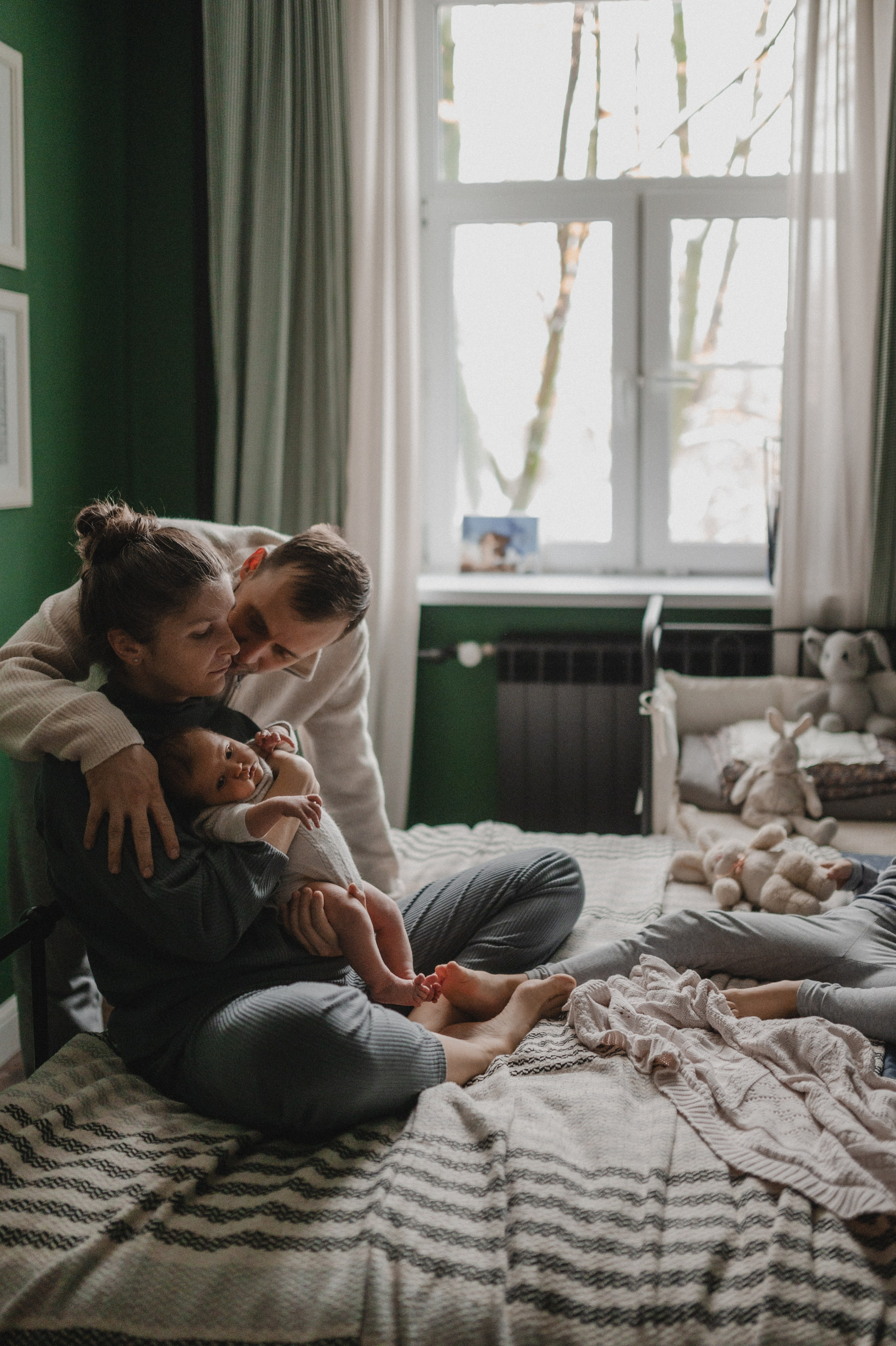 Дима, Нелли, Марк, Нина и Кира дома. Семейный и свадебный lifestyle-фотограф в Москве Мария Петрова