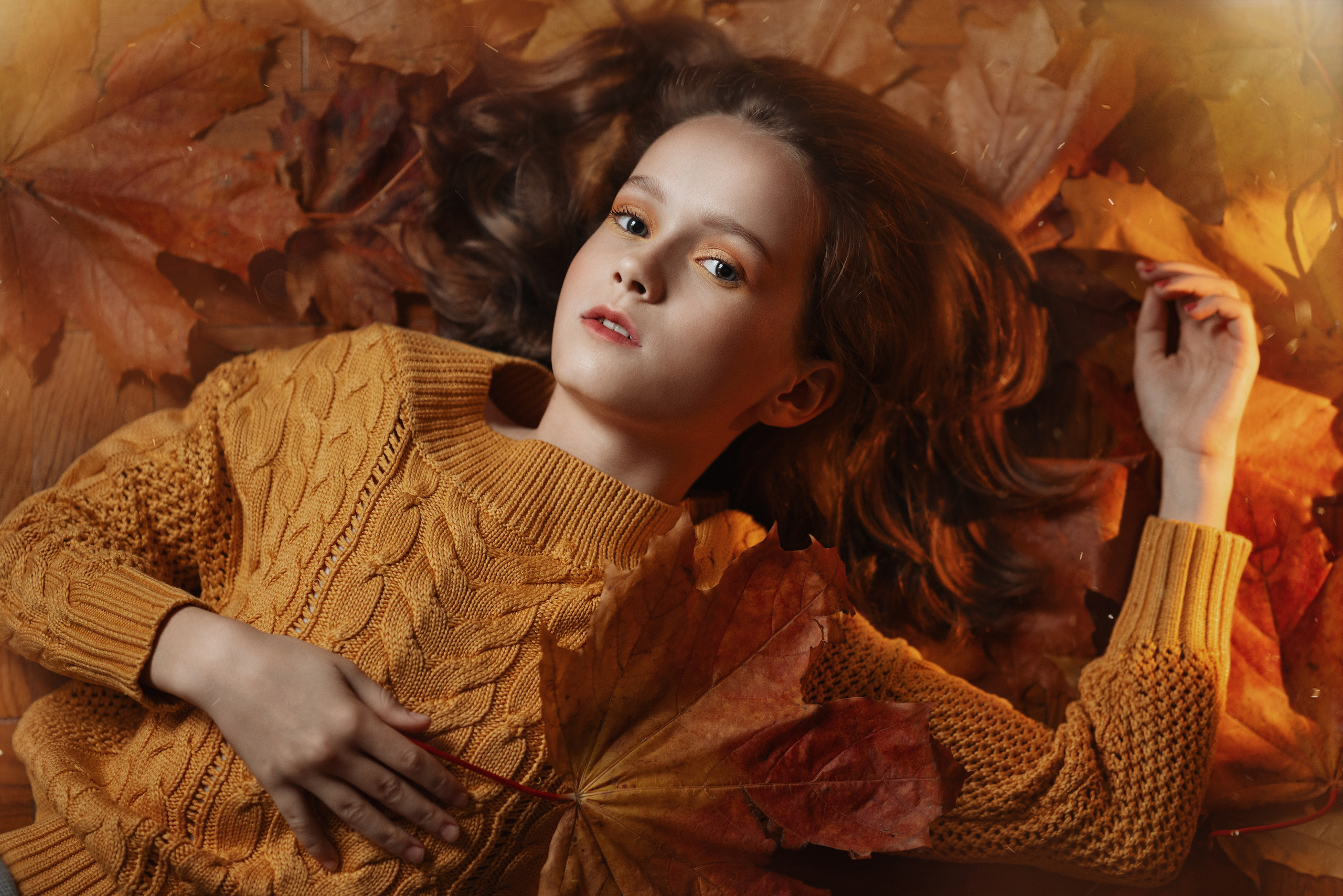 Детский портрет со смешанным светом