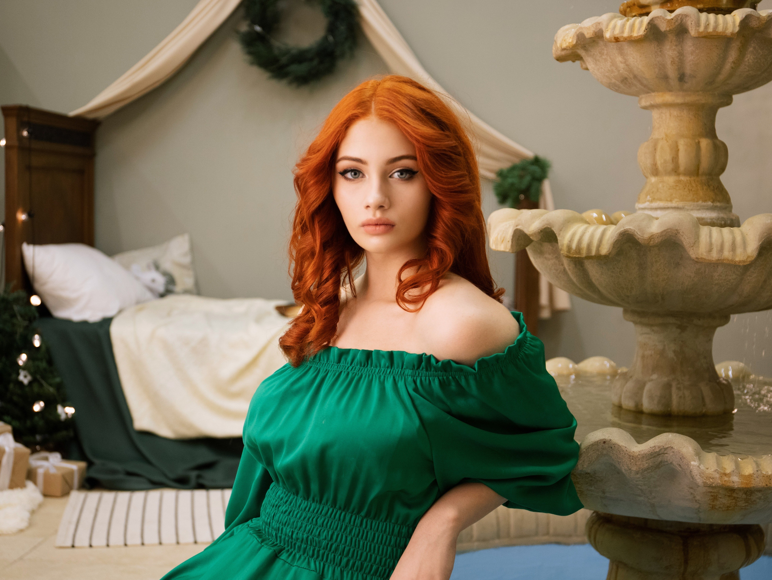 Подруги Новогодняя съемка в студии. Свадебный и семейный фотограф в Москве Мила Широких