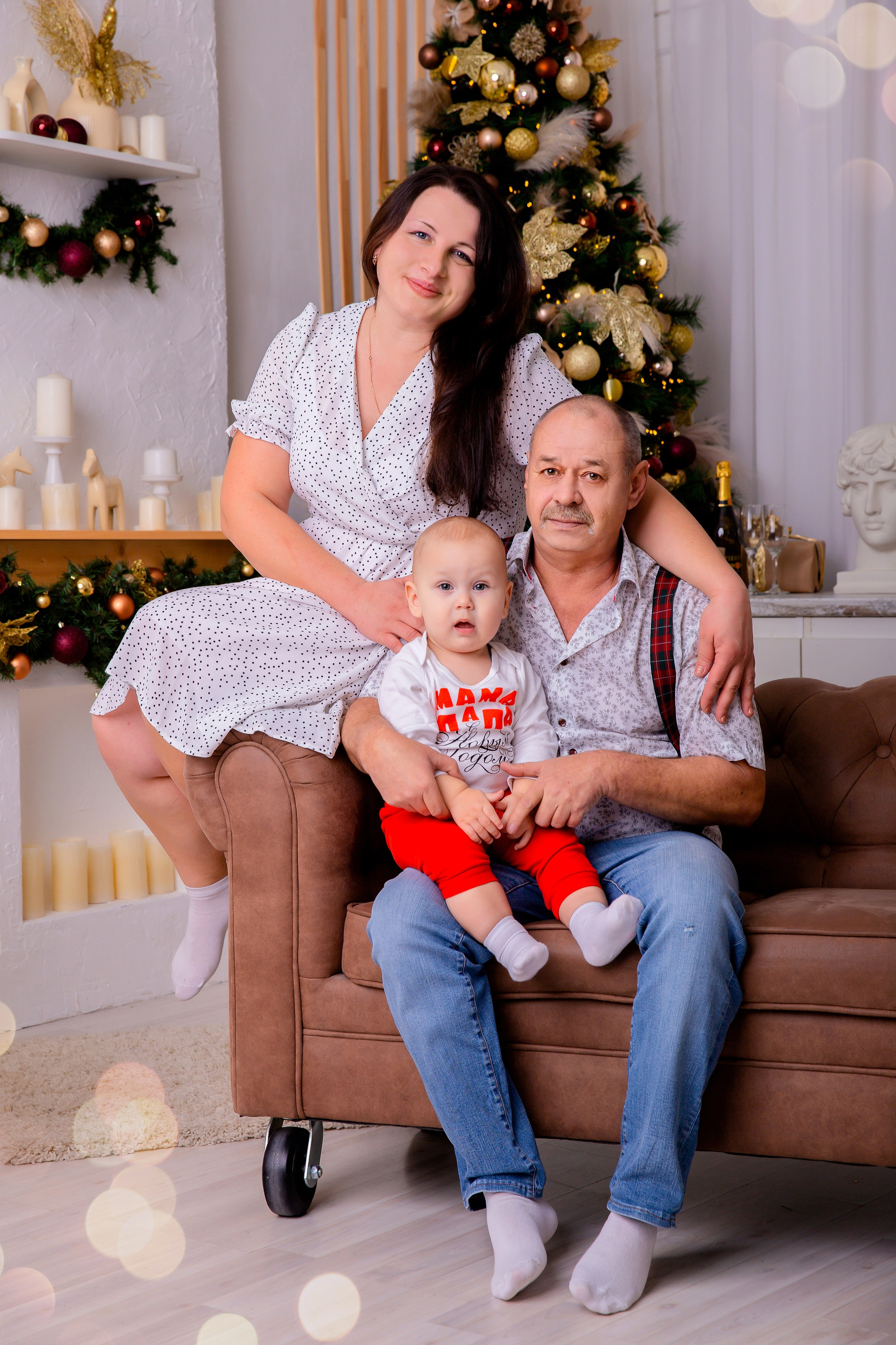 Новогодняя семьей. Школьный и детский фотограф Старожилово