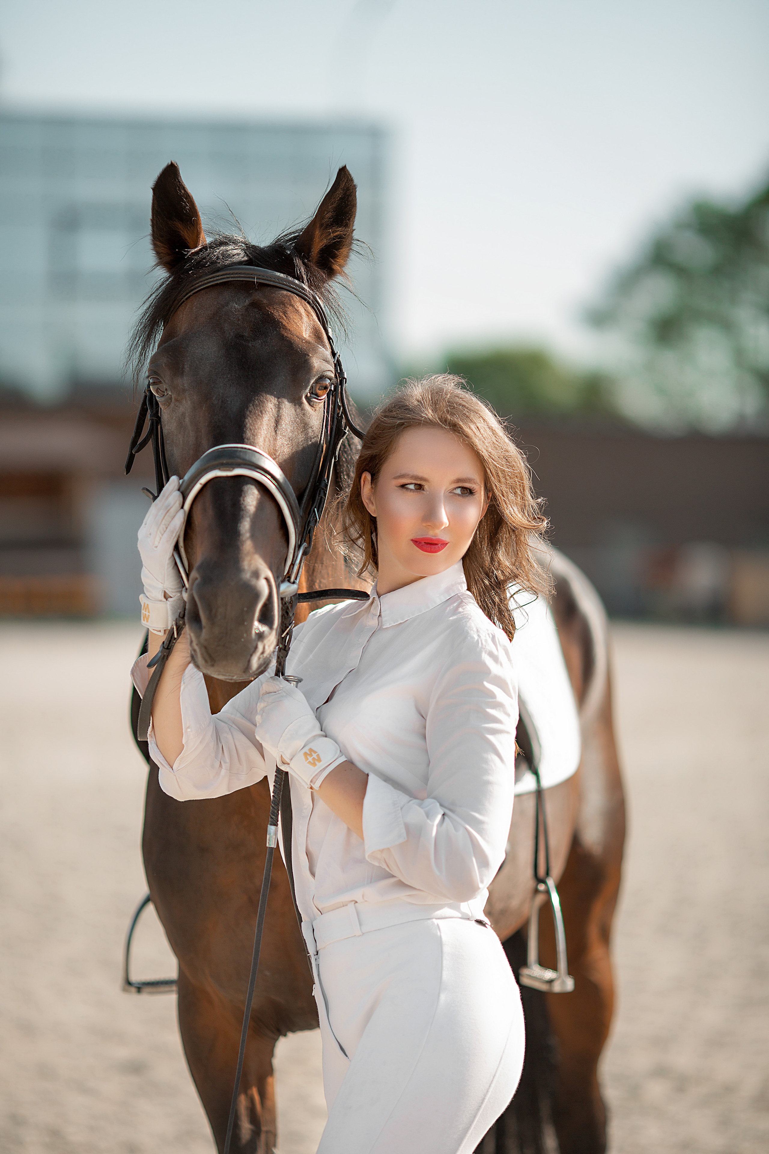 Ирина и Шенкель). Фотосессия с лошадьми в Нижнем Новгороде