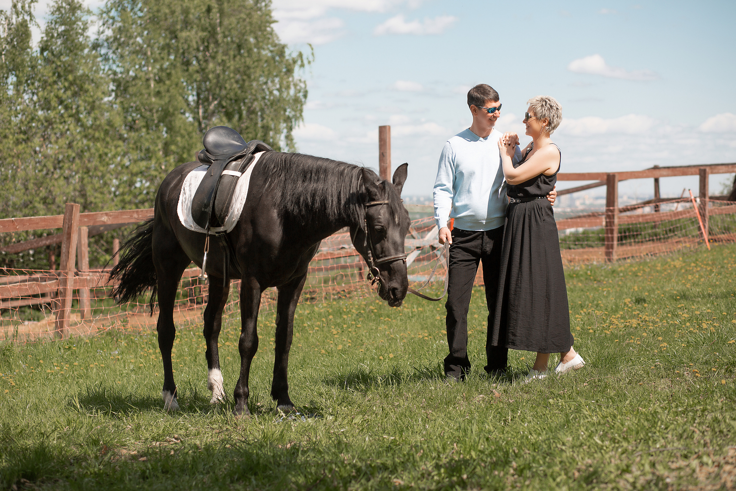 Елена и Барс. Фотосессия с лошадьми в Нижнем Новгороде