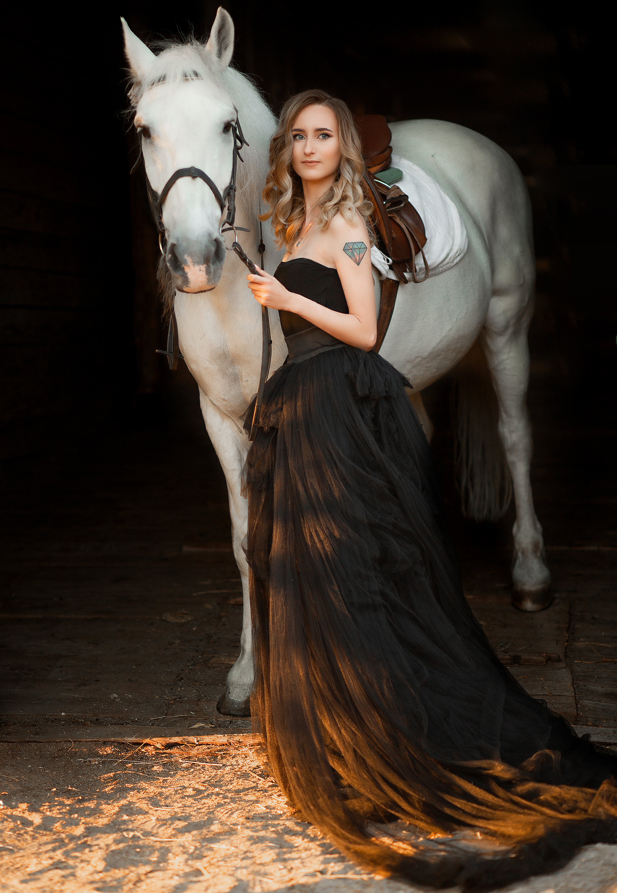 Валерия и Воробей (фото-день). Фотосессия с лошадьми в Нижнем Новгороде