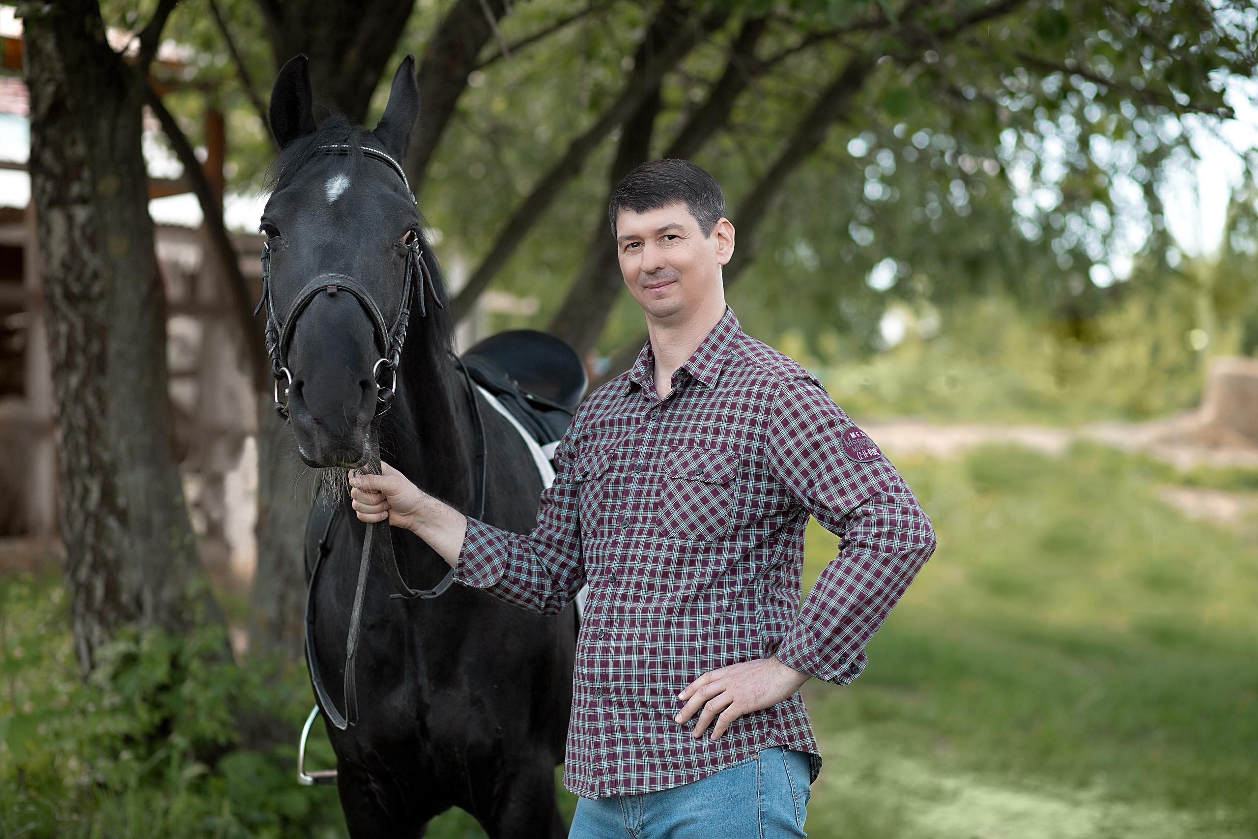 Елена и Барс. Фотосессия с лошадьми в Нижнем Новгороде