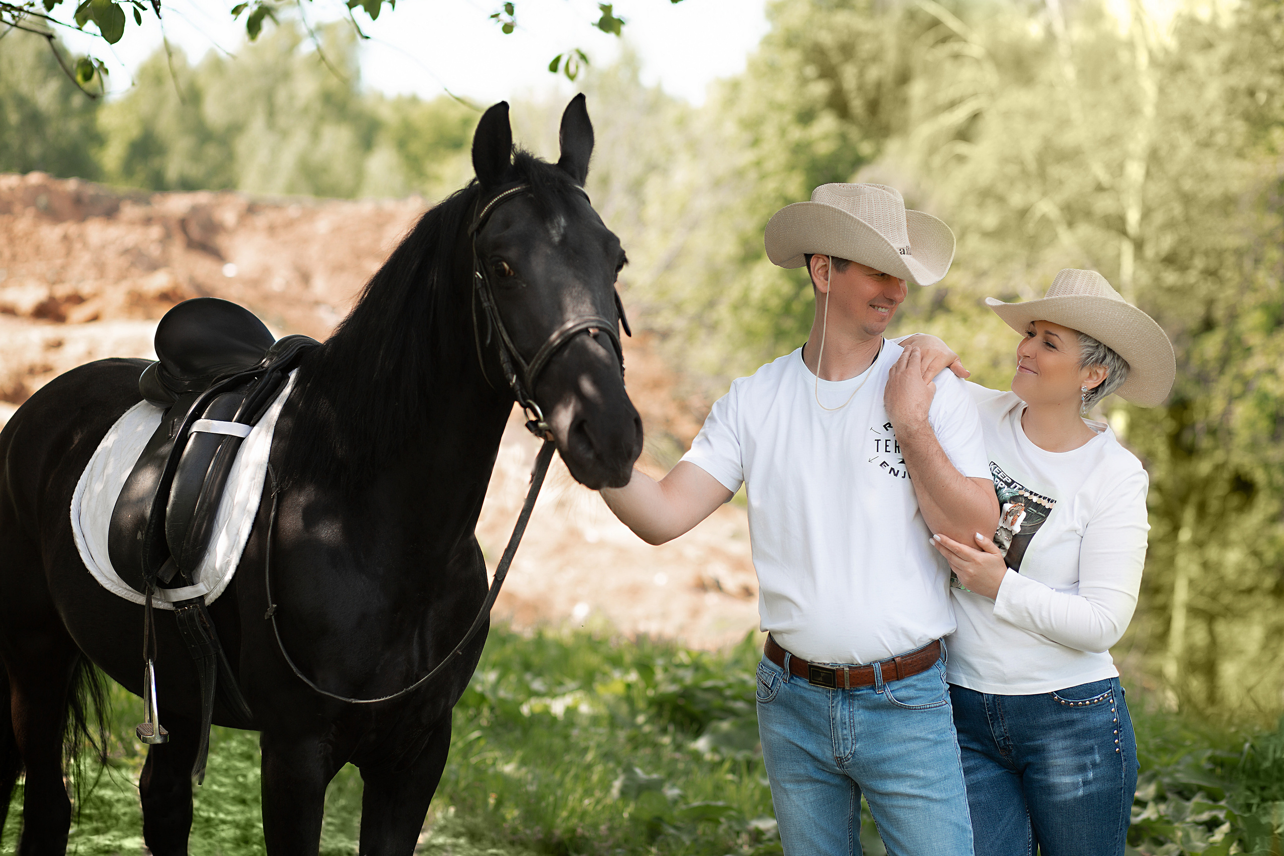 Елена и Барс. Фотосессия с лошадьми в Нижнем Новгороде