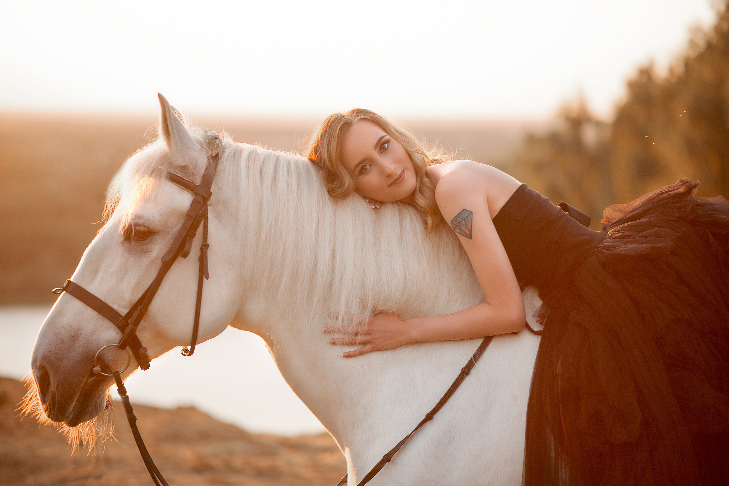 Валерия и Воробей (фото-день). Фотосессия с лошадьми в Нижнем Новгороде