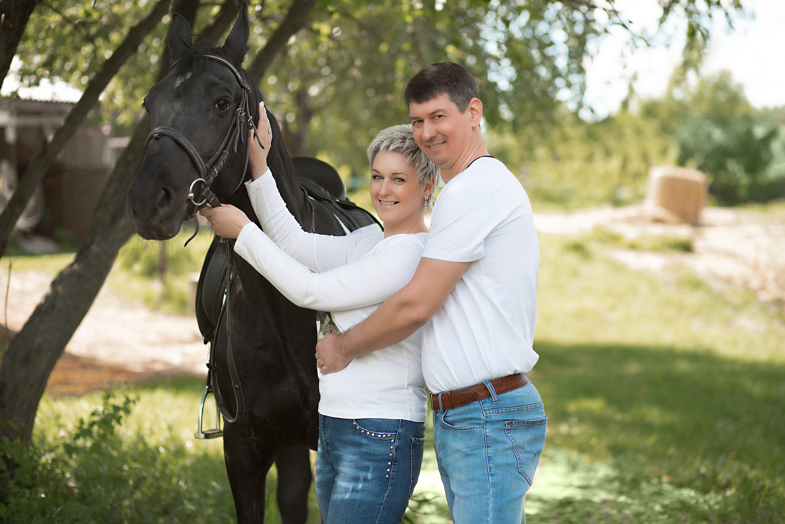 Елена и Барс. Фотосессия с лошадьми в Нижнем Новгороде