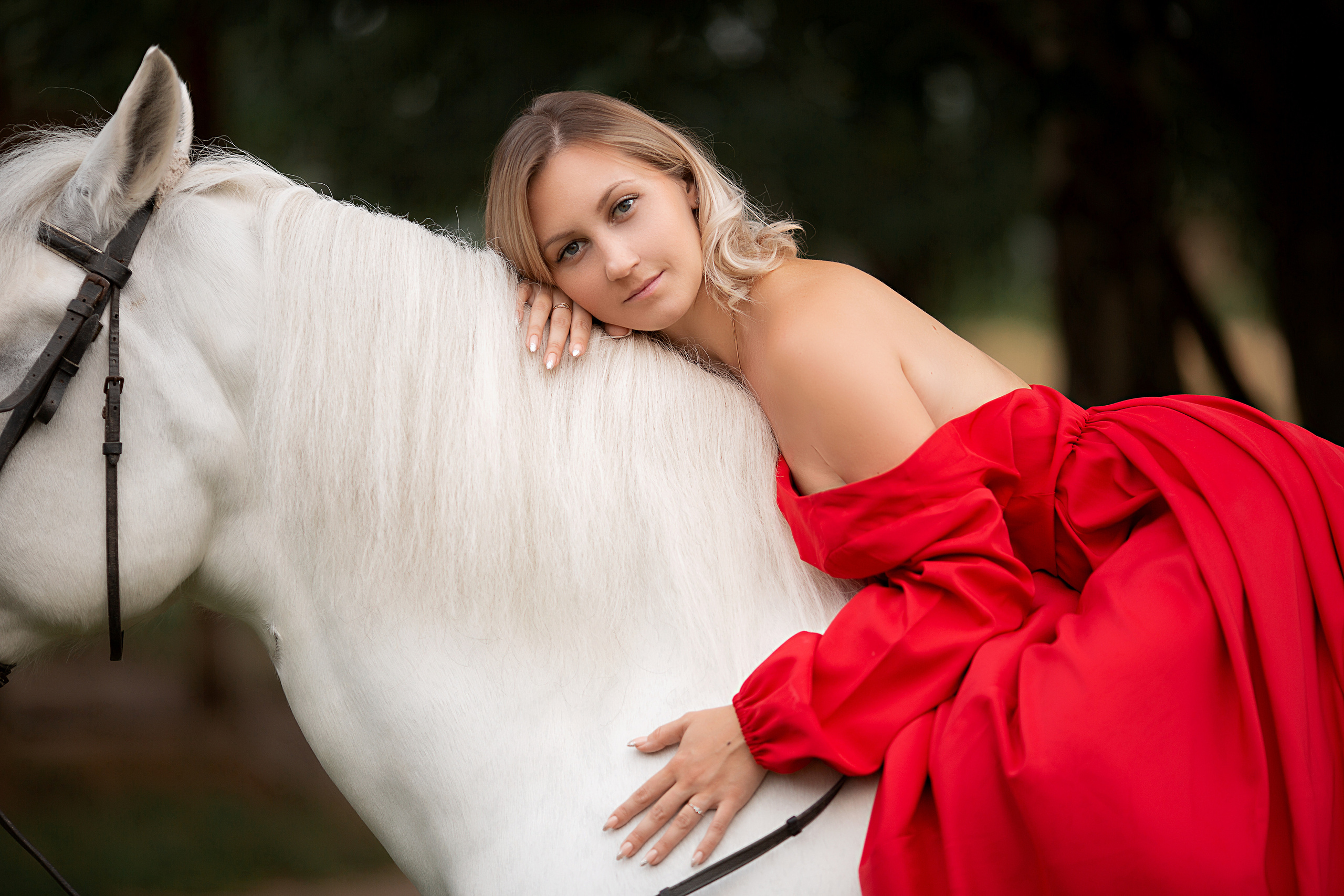 Аня и Воробушек. Фотосессия с лошадьми в Нижнем Новгороде