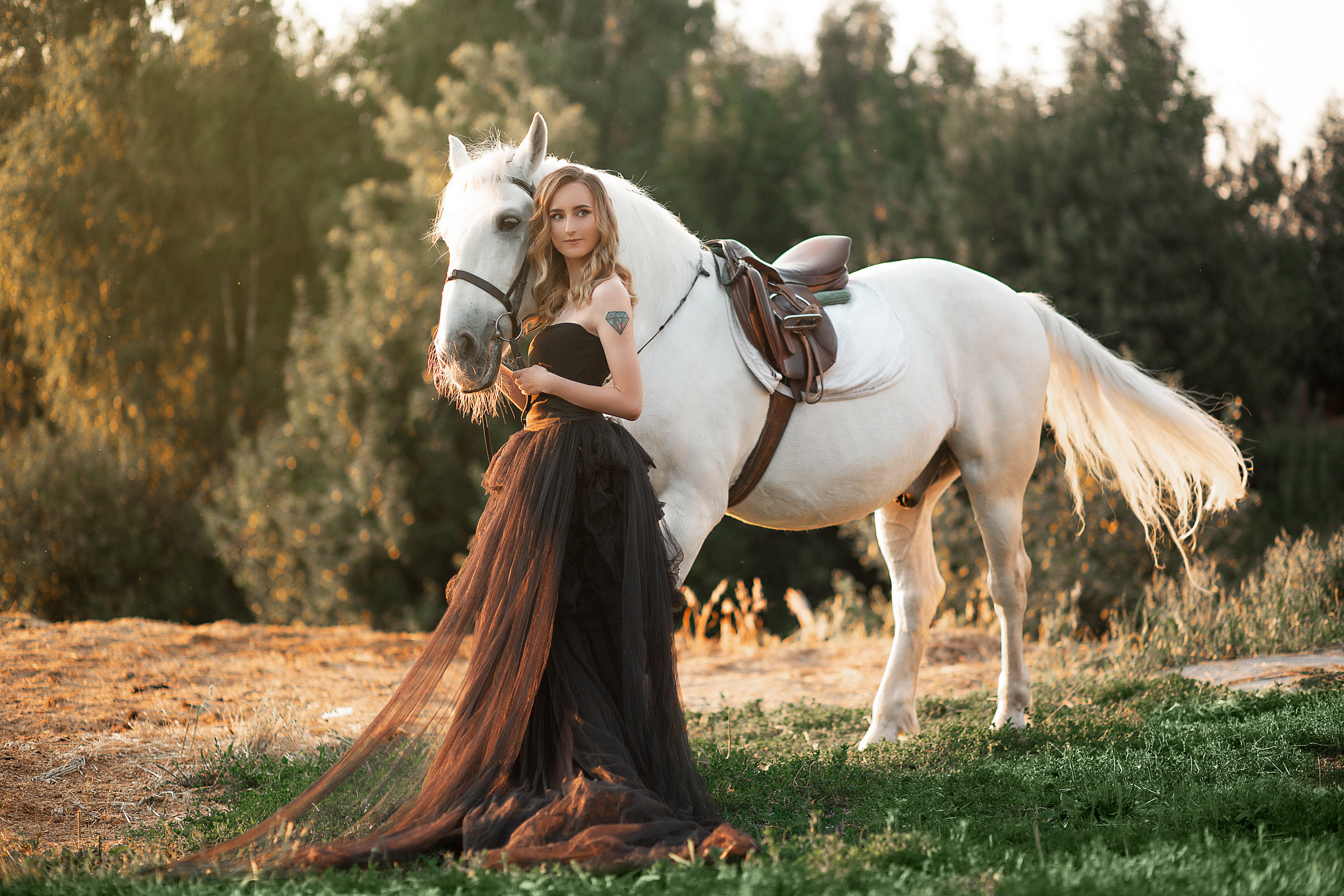 Валерия и Воробей (фото-день). Фотосессия с лошадьми в Нижнем Новгороде