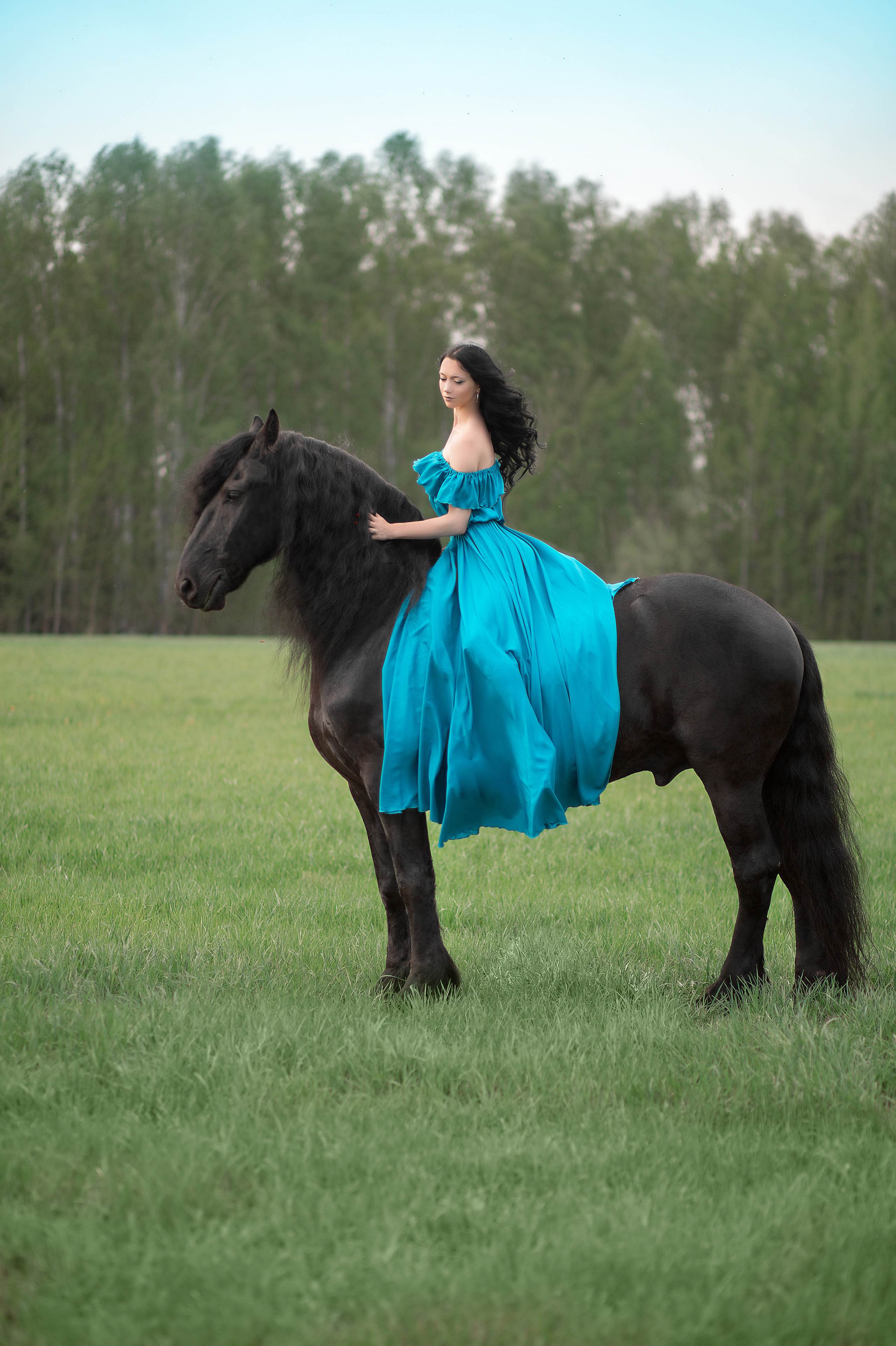 Надя и Доменик (КСК Курцево). Фотосессия с лошадьми в Нижнем Новгороде