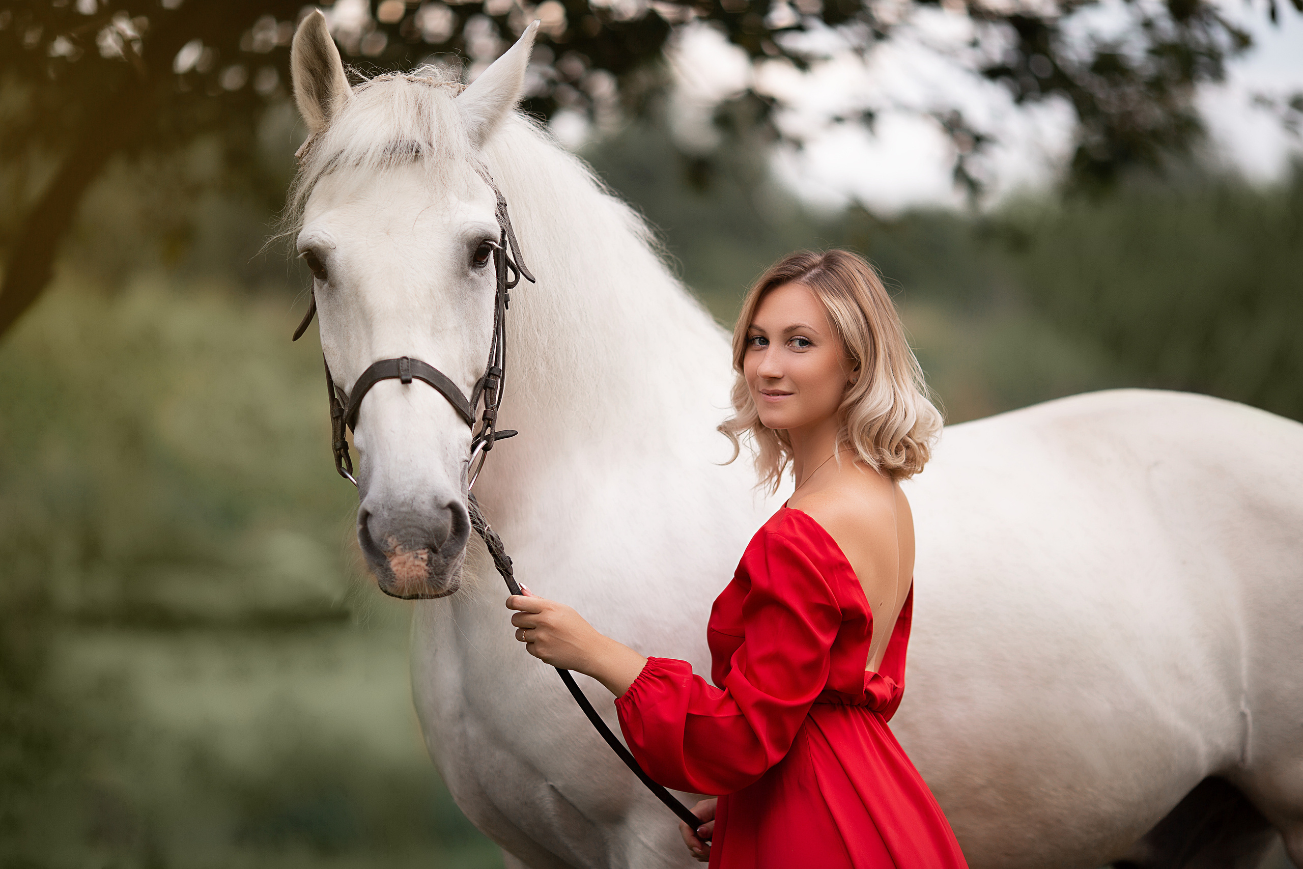 Аня и Воробушек. Фотосессия с лошадьми в Нижнем Новгороде
