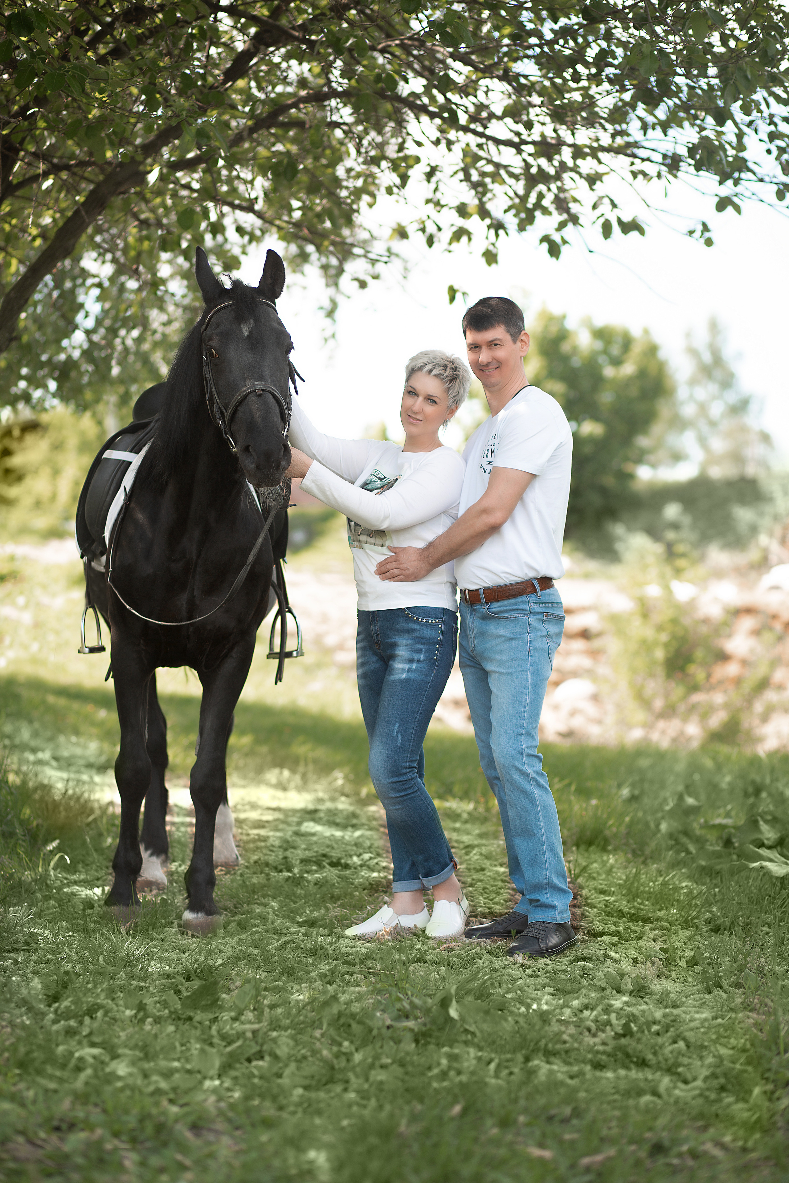 Елена и Барс. Фотосессия с лошадьми в Нижнем Новгороде