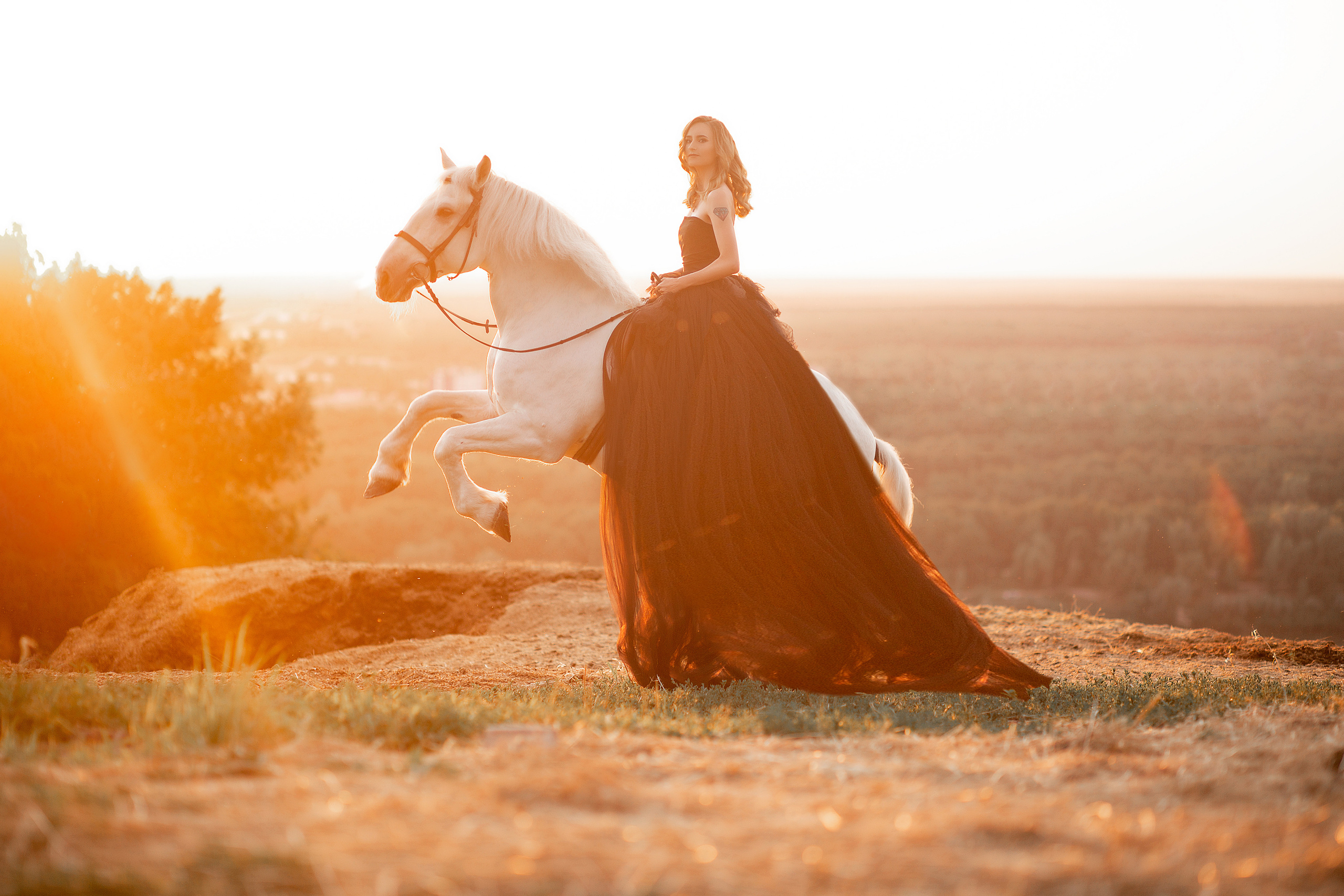 Валерия и Воробей (фото-день). Фотосессия с лошадьми в Нижнем Новгороде