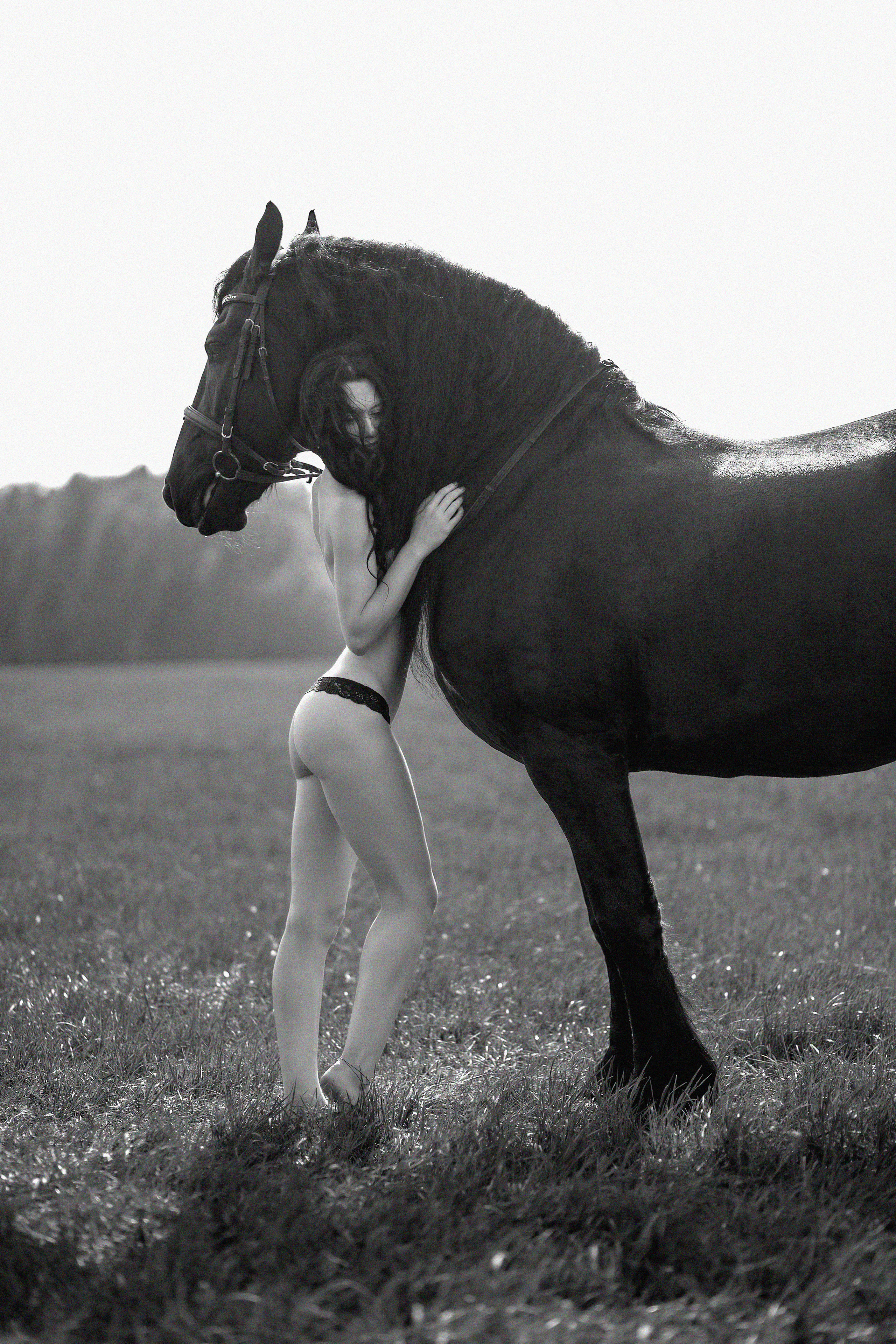 Надя и Доменик (КСК Курцево). Фотосессия с лошадьми в Нижнем Новгороде