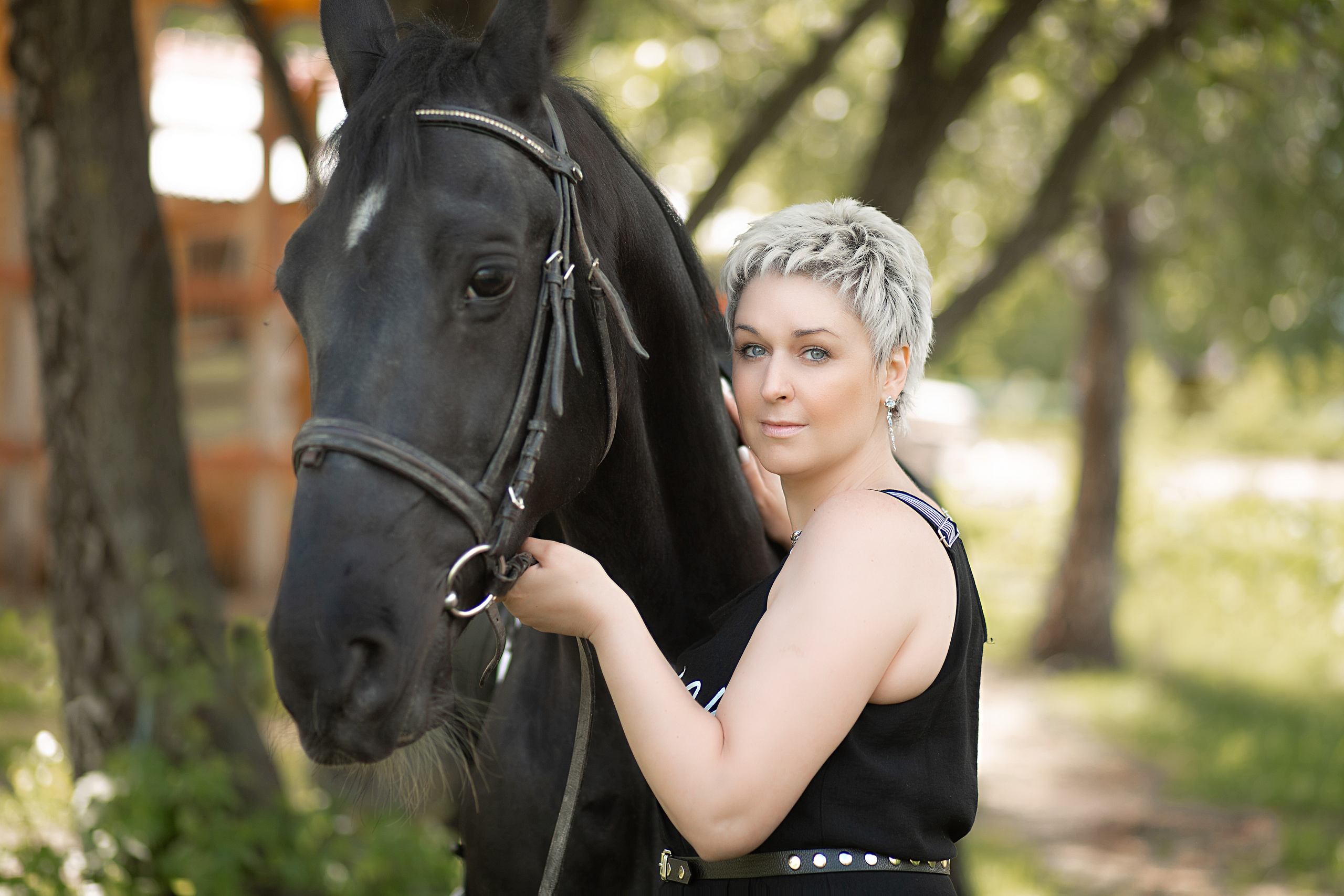 Елена и Барс. Фотосессия с лошадьми в Нижнем Новгороде
