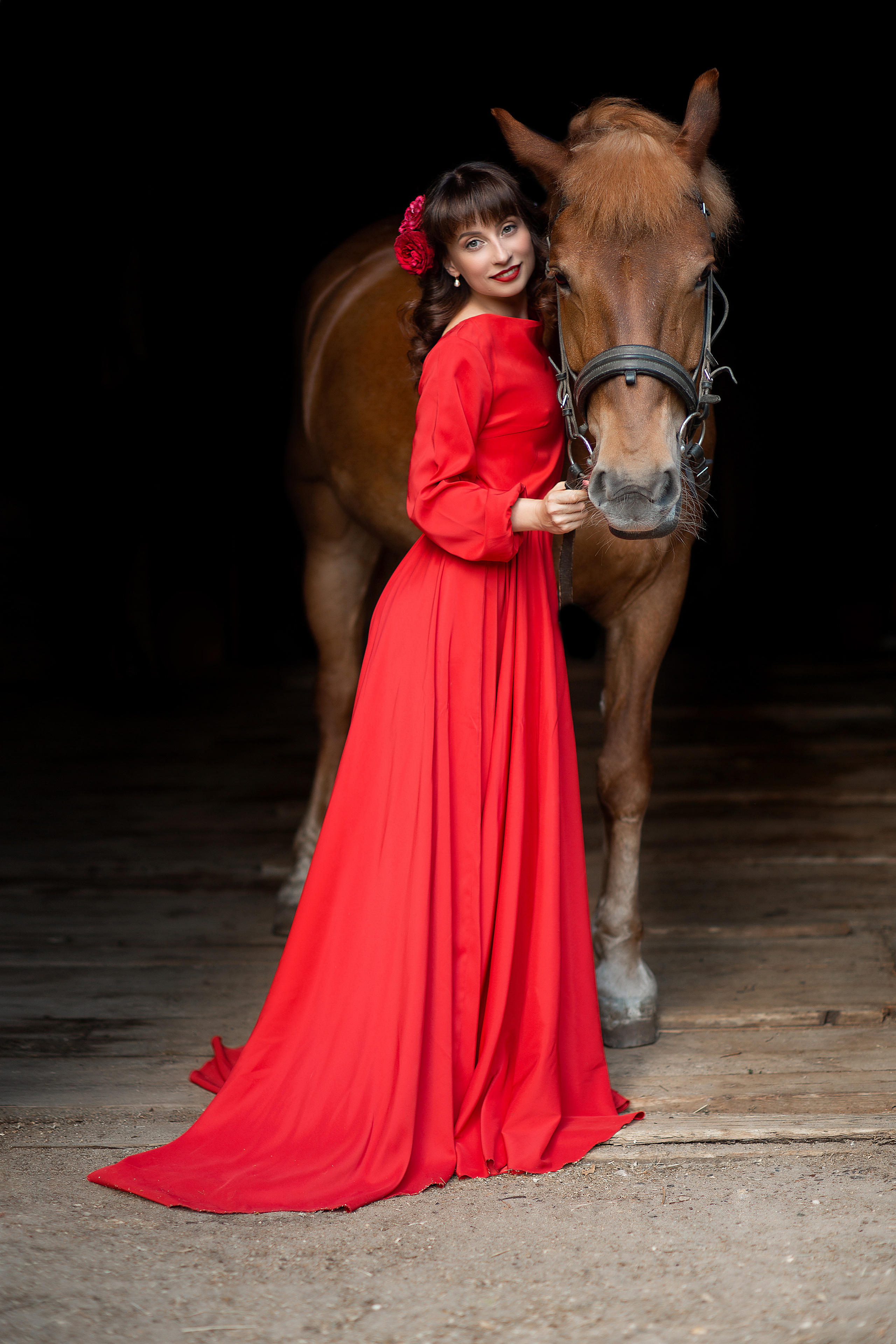 Юля и Радуга (фотодень). Фотосессия с лошадьми в Нижнем Новгороде