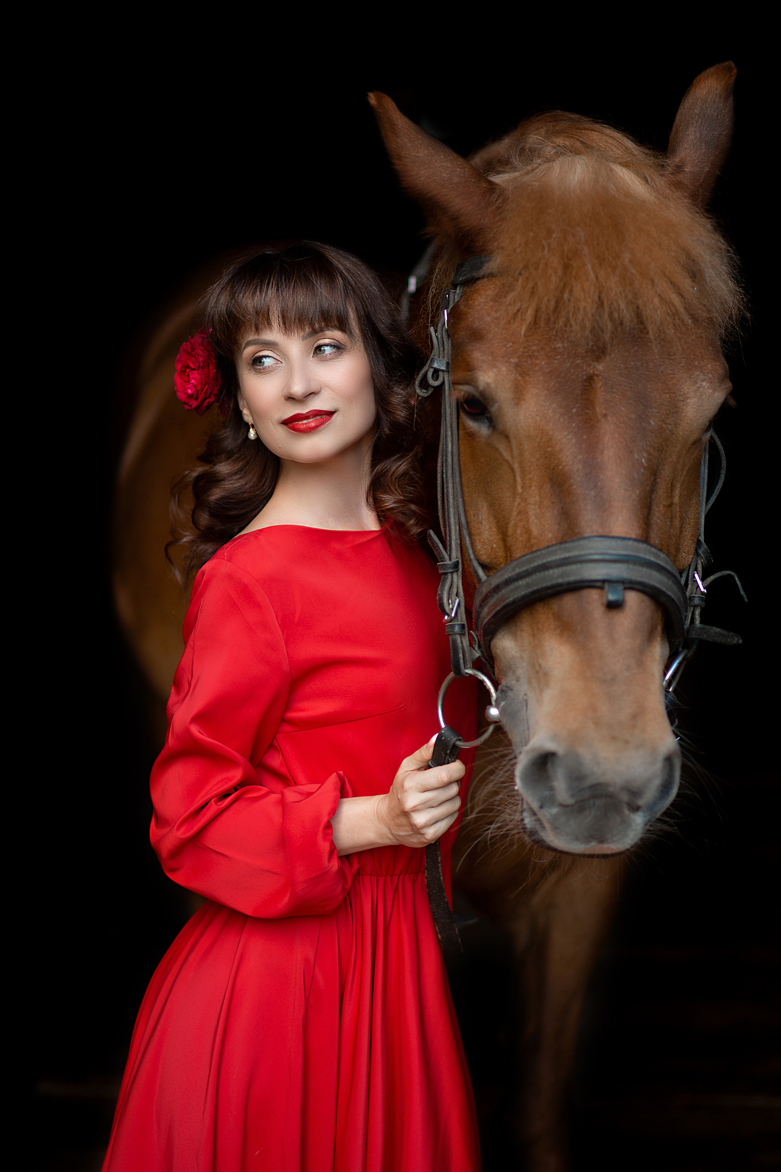 Юля и Радуга (фотодень). Фотосессия с лошадьми в Нижнем Новгороде