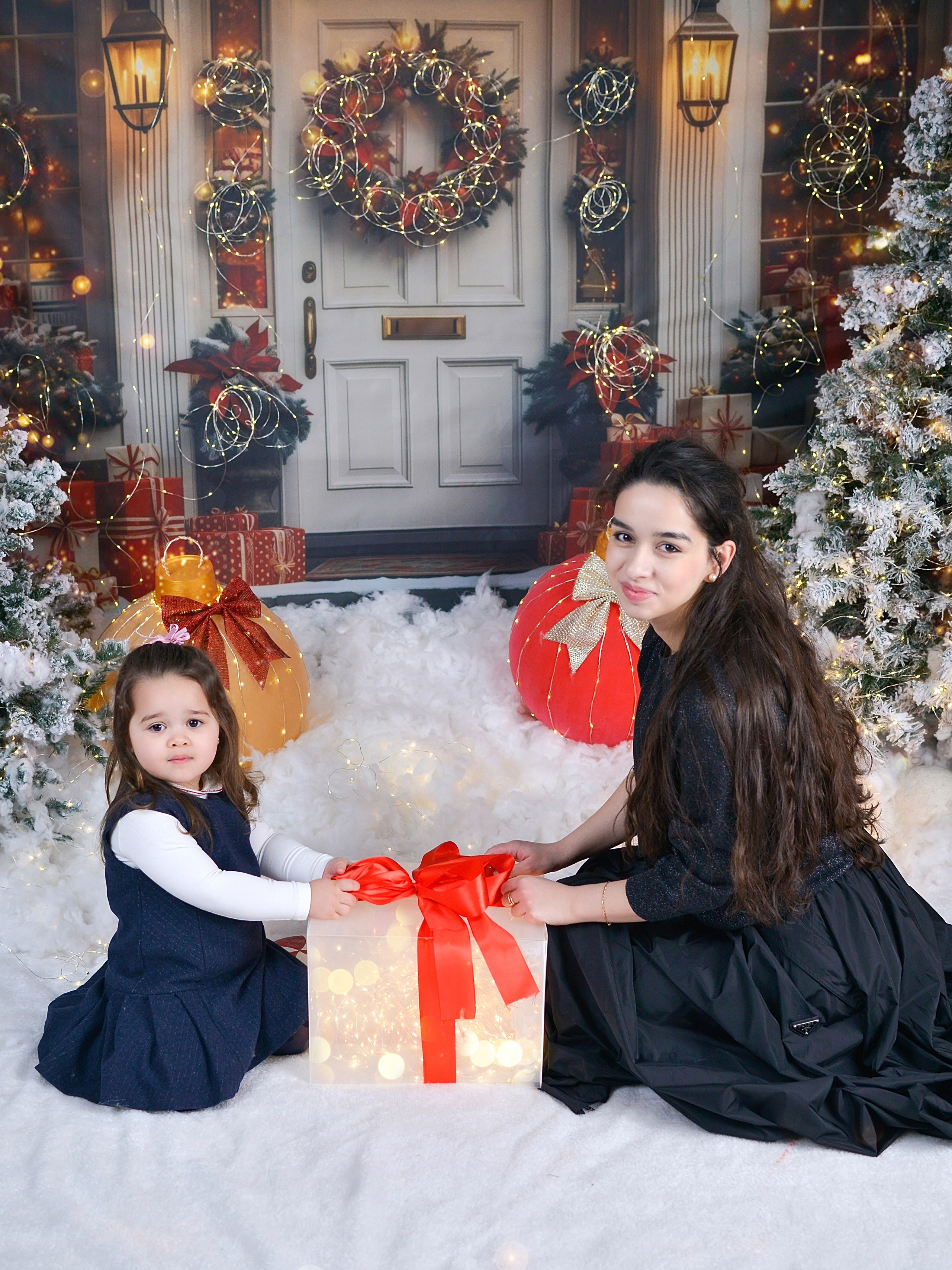 Новогодняя семейная фотосессия в Краснодаре 2023-2024. Фотограф новорожденных Краснодар Малышенко Надежда