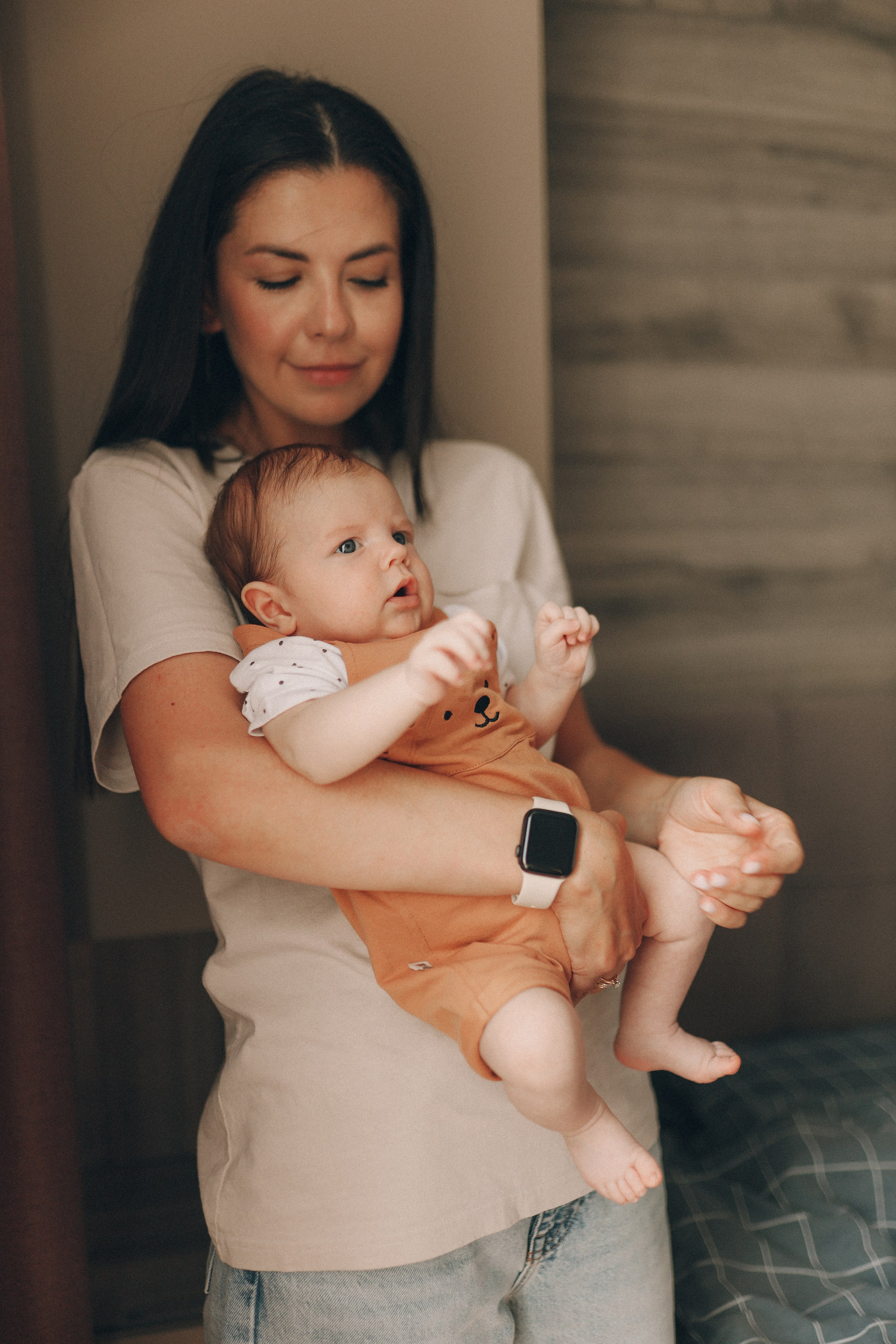 Домашняя фотосессия с малышом. Семейный фотограф Екатеринбург Черепанова Олеся