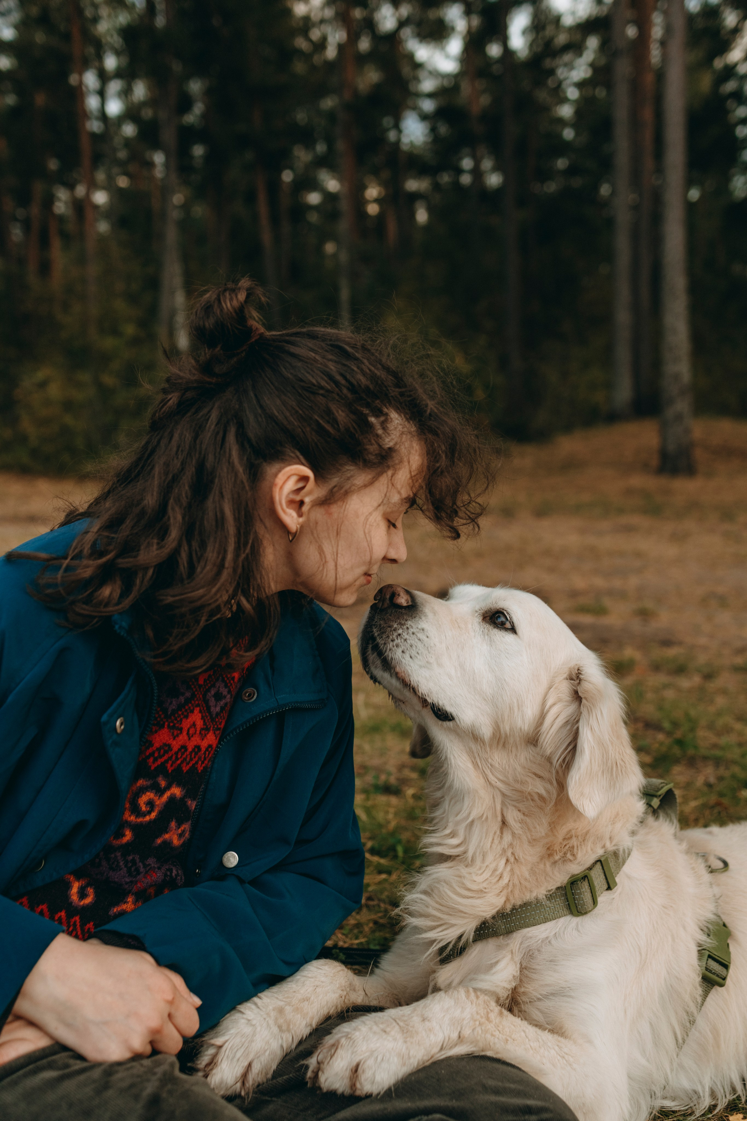 Прогулка Насти с Арчи и Арагоном. Фотограф-анималист в Санкт-Петеребурге Титова Алиса