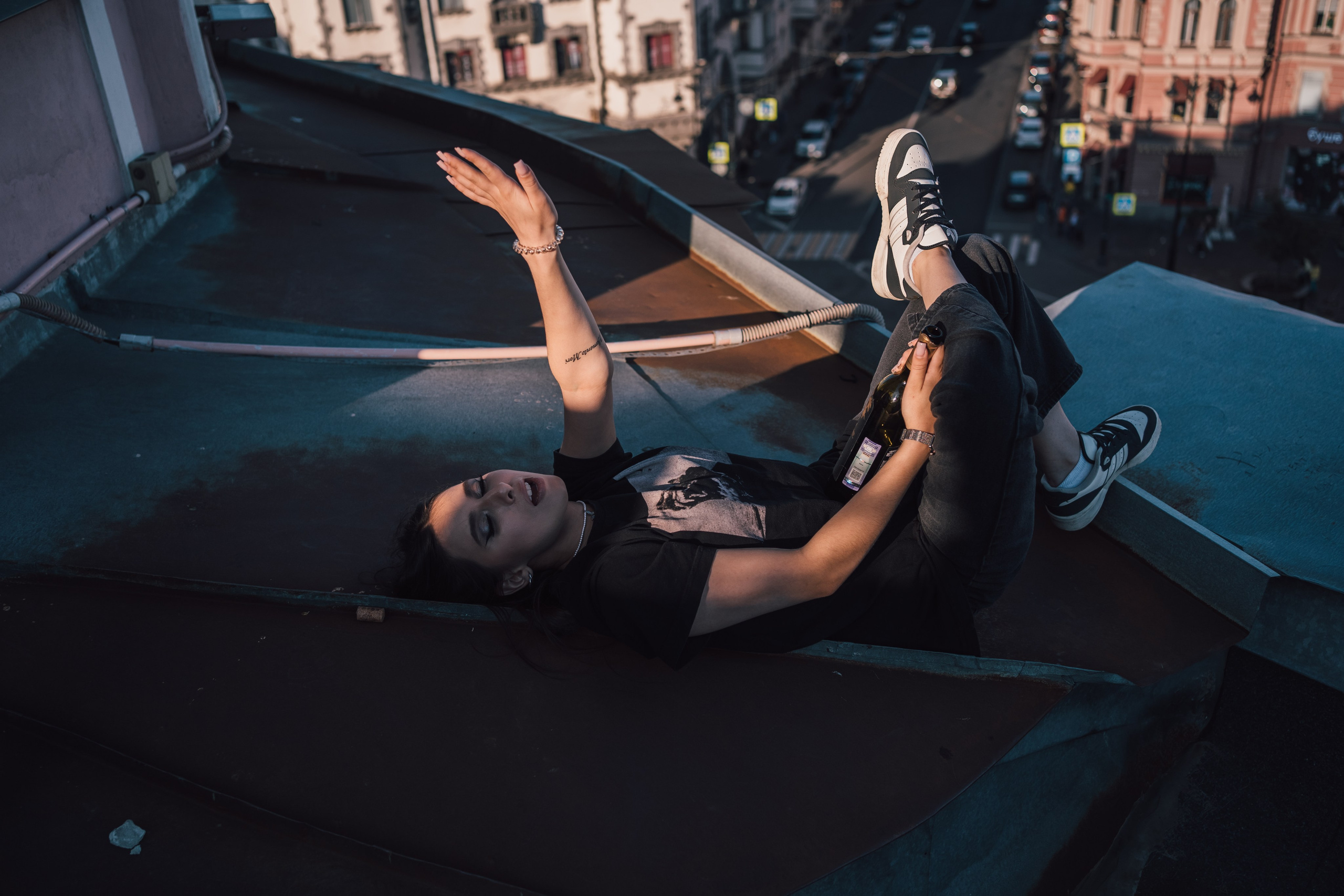 На крыше. Репортажный фотограф в Санкт-Петербурге. Фотограф на мероприятие в СПБ