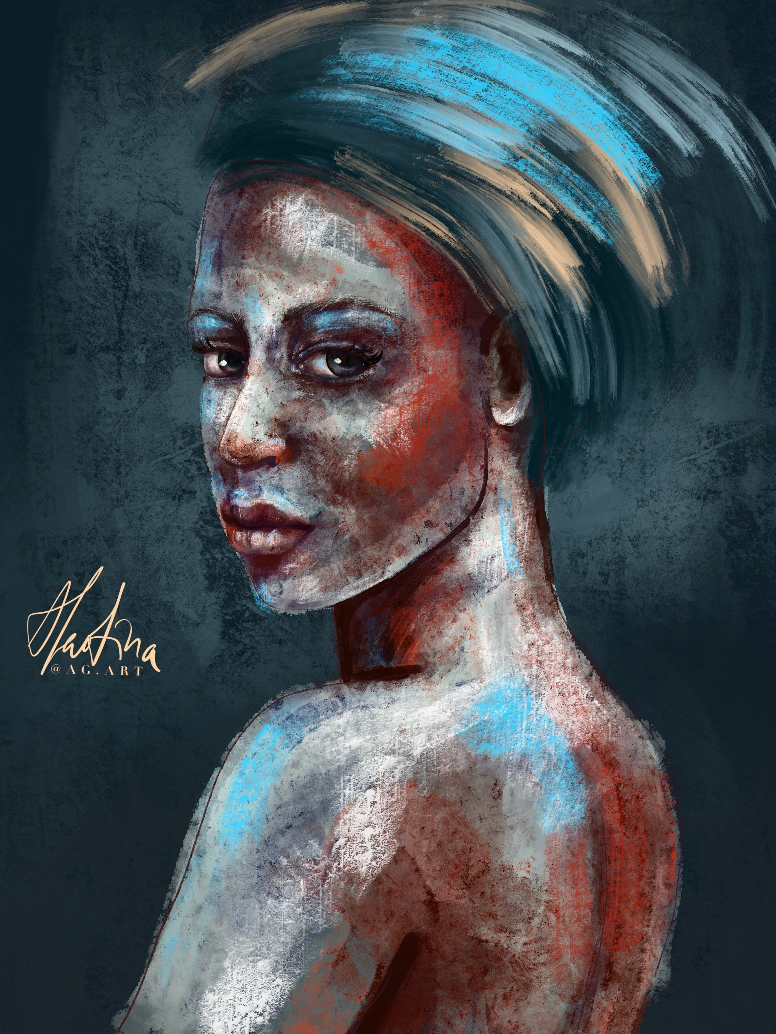 Digital. Portrait Artist and Illustrator Alevtina Golovin