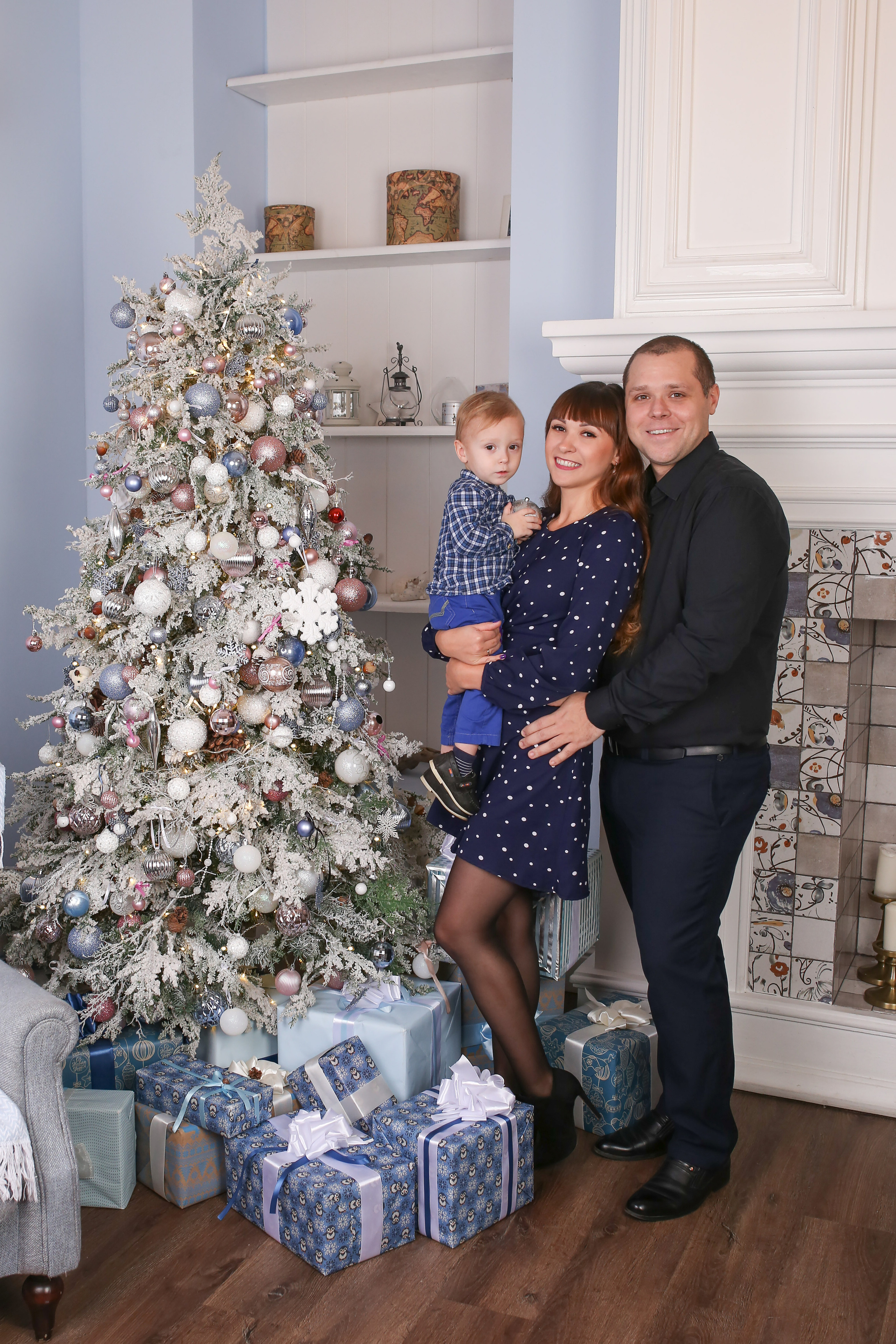 Новый год 2024. Фотосессия беременности, семейный фотограф в Санкт-Петербурге