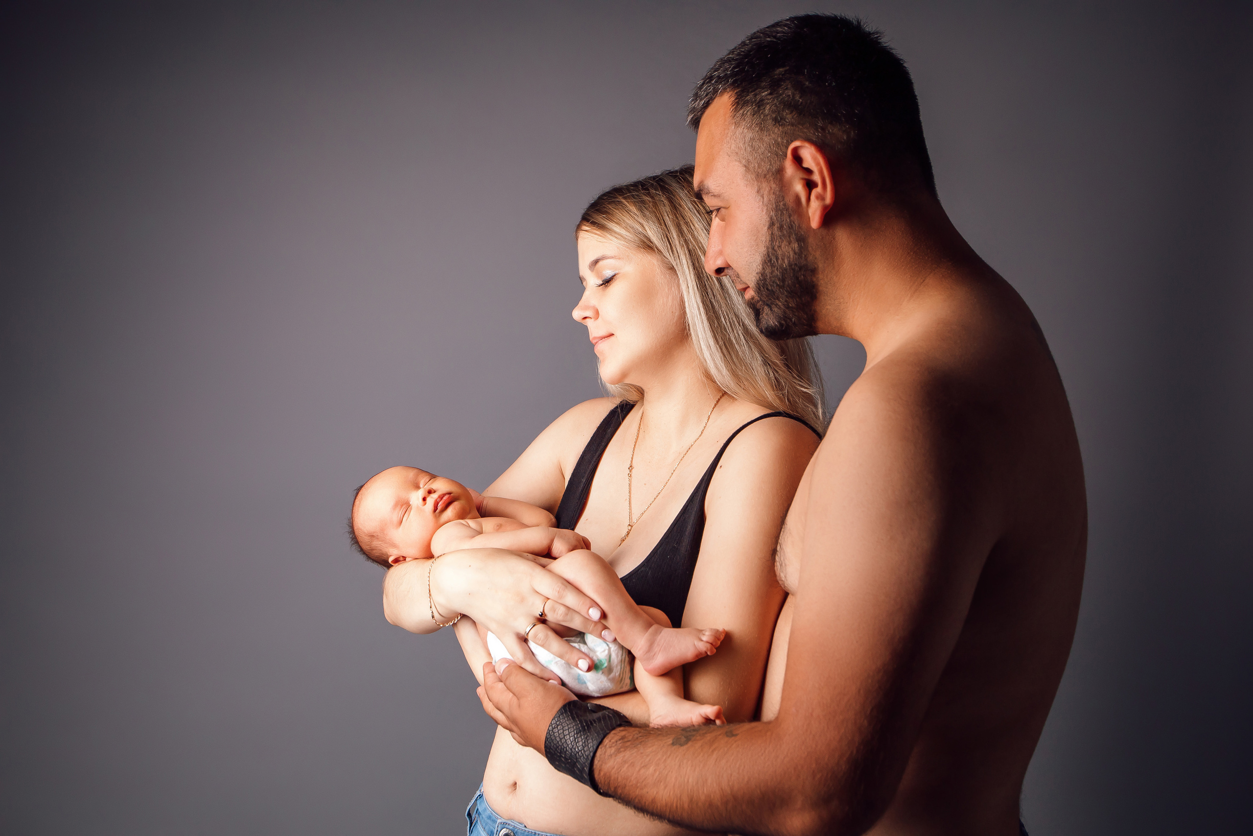 Анна с семьей