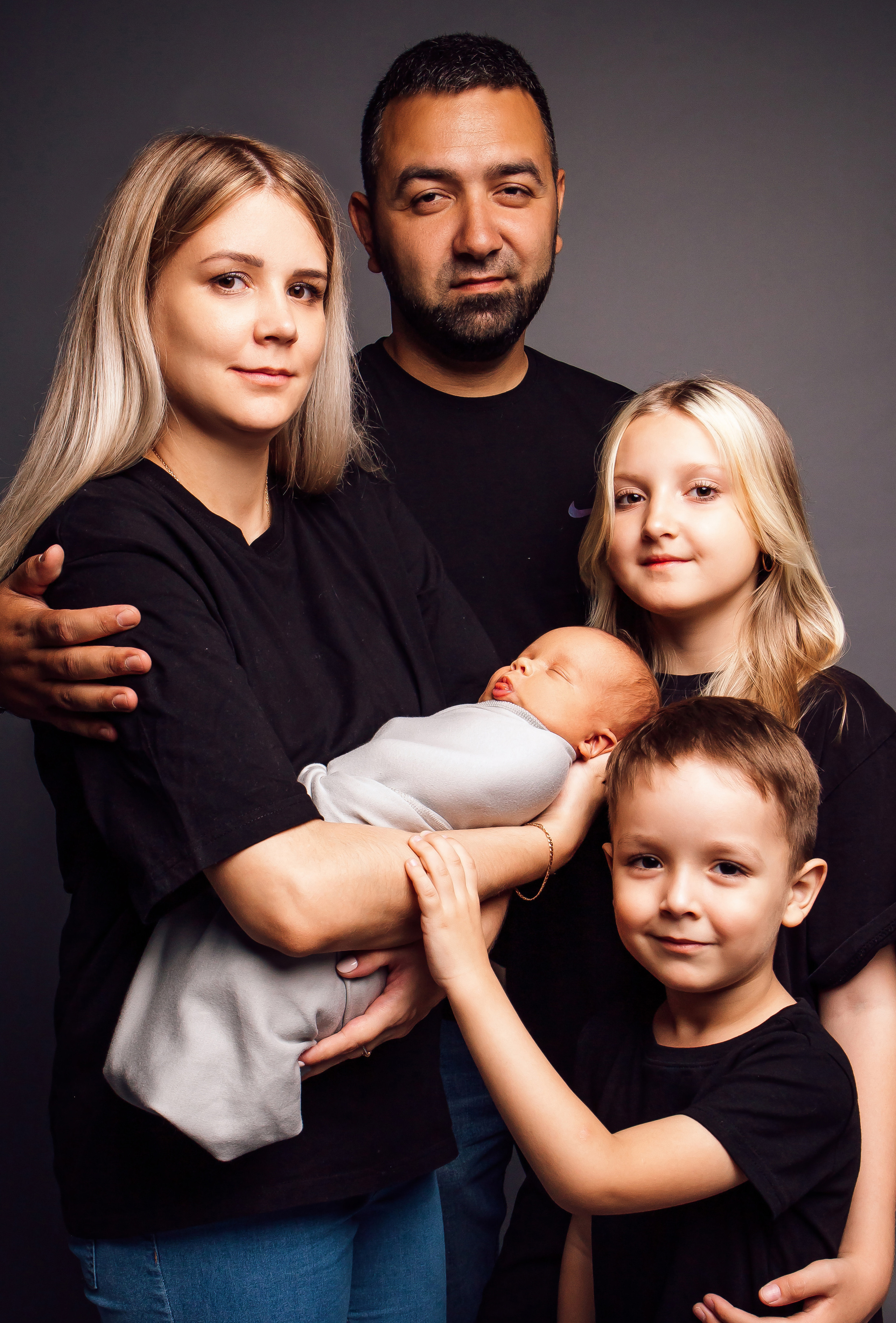 Анна с семьей