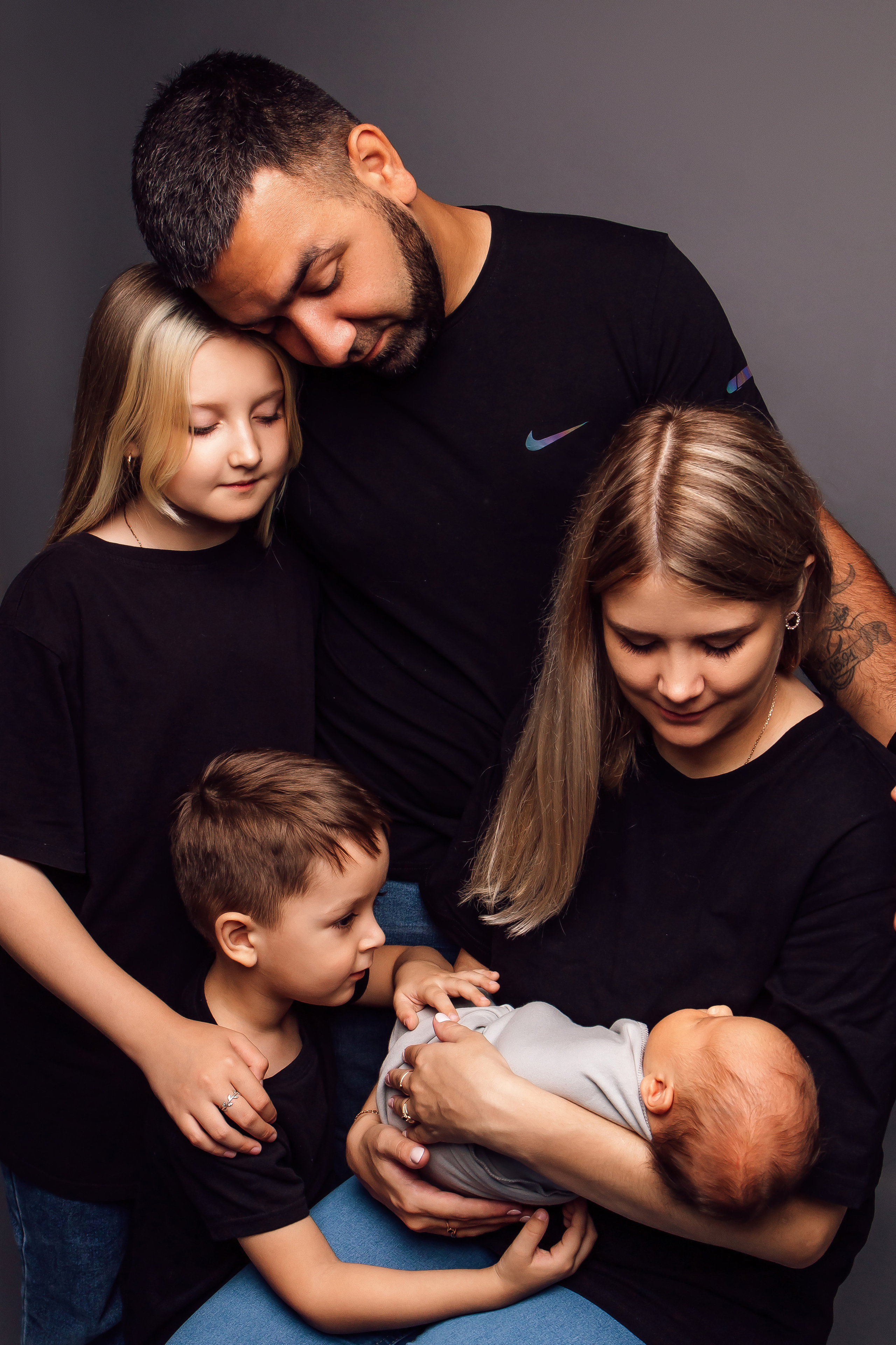 Анна с семьей