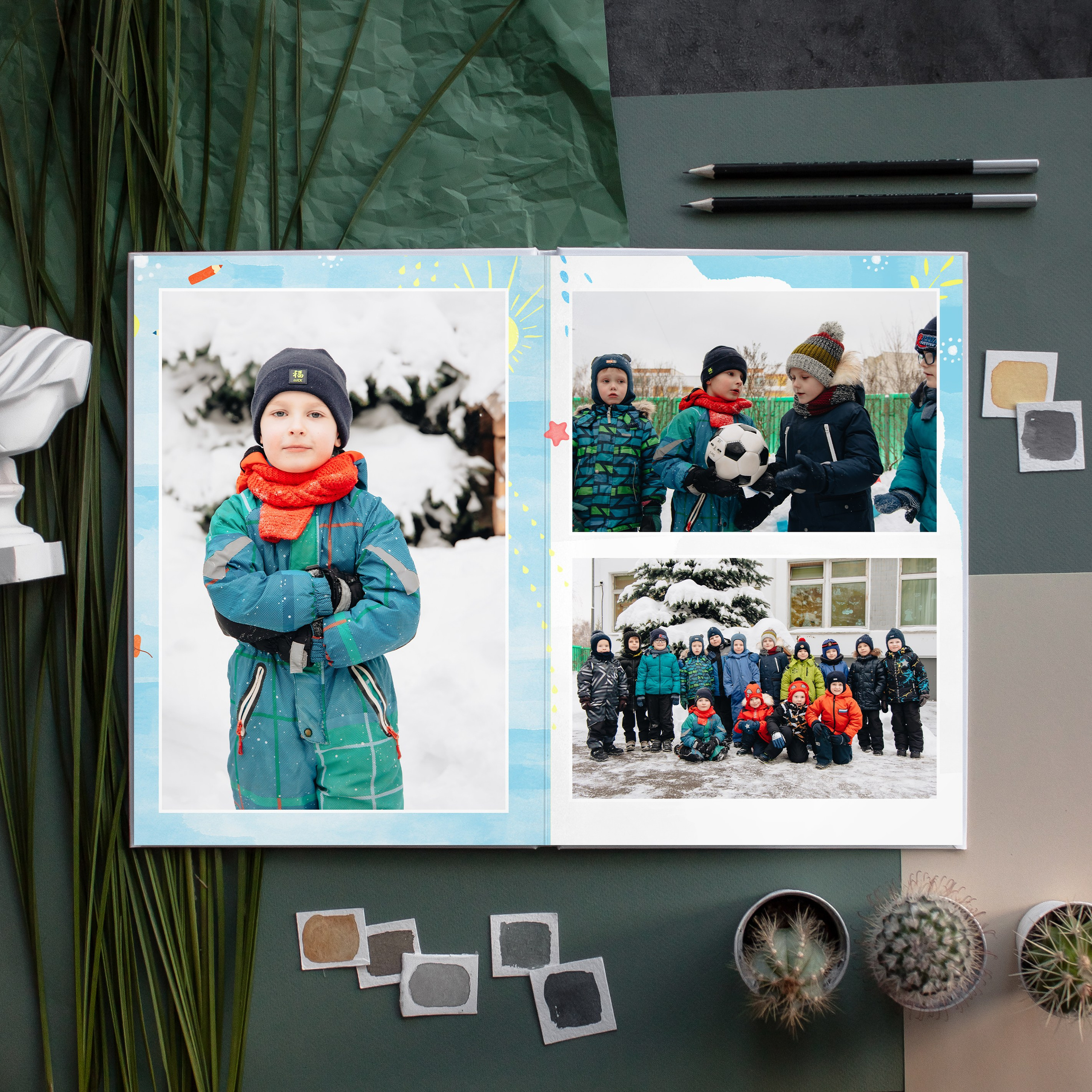 ПРЕМИУМ 5 разворотов. Выпускные альбомы для детского сада и школы в Москве