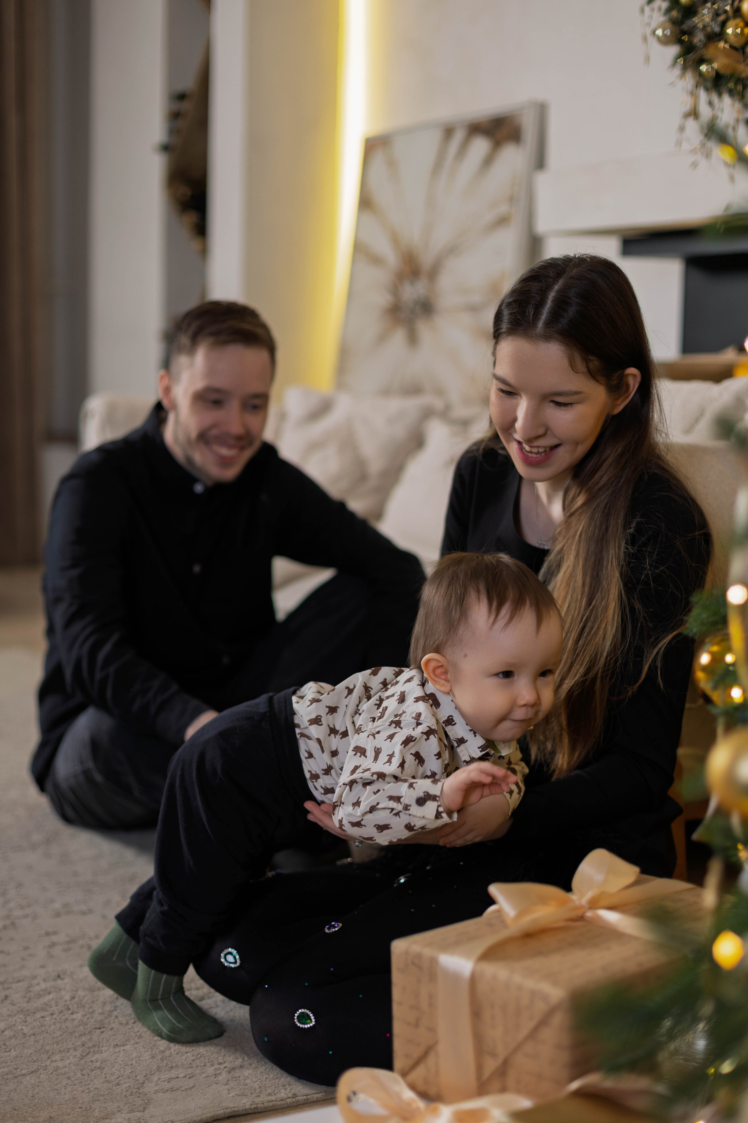 Миша и родители. Семейный фотограф Гульцовская Екатерина