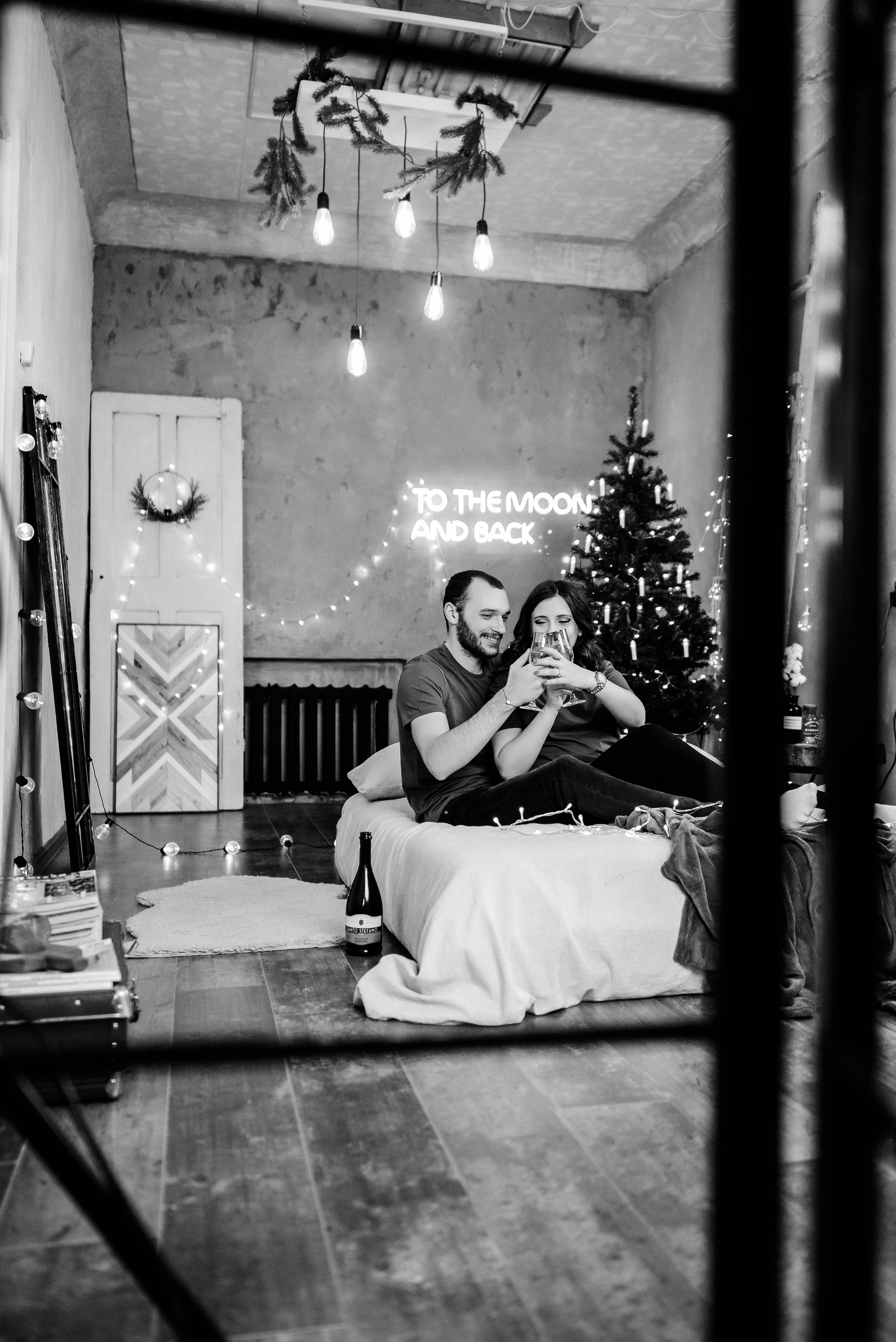 Олеся и Серёжа в уютной новогодней стилистике. Свадебный и портретный фотограф в Липецке Юлия Свит