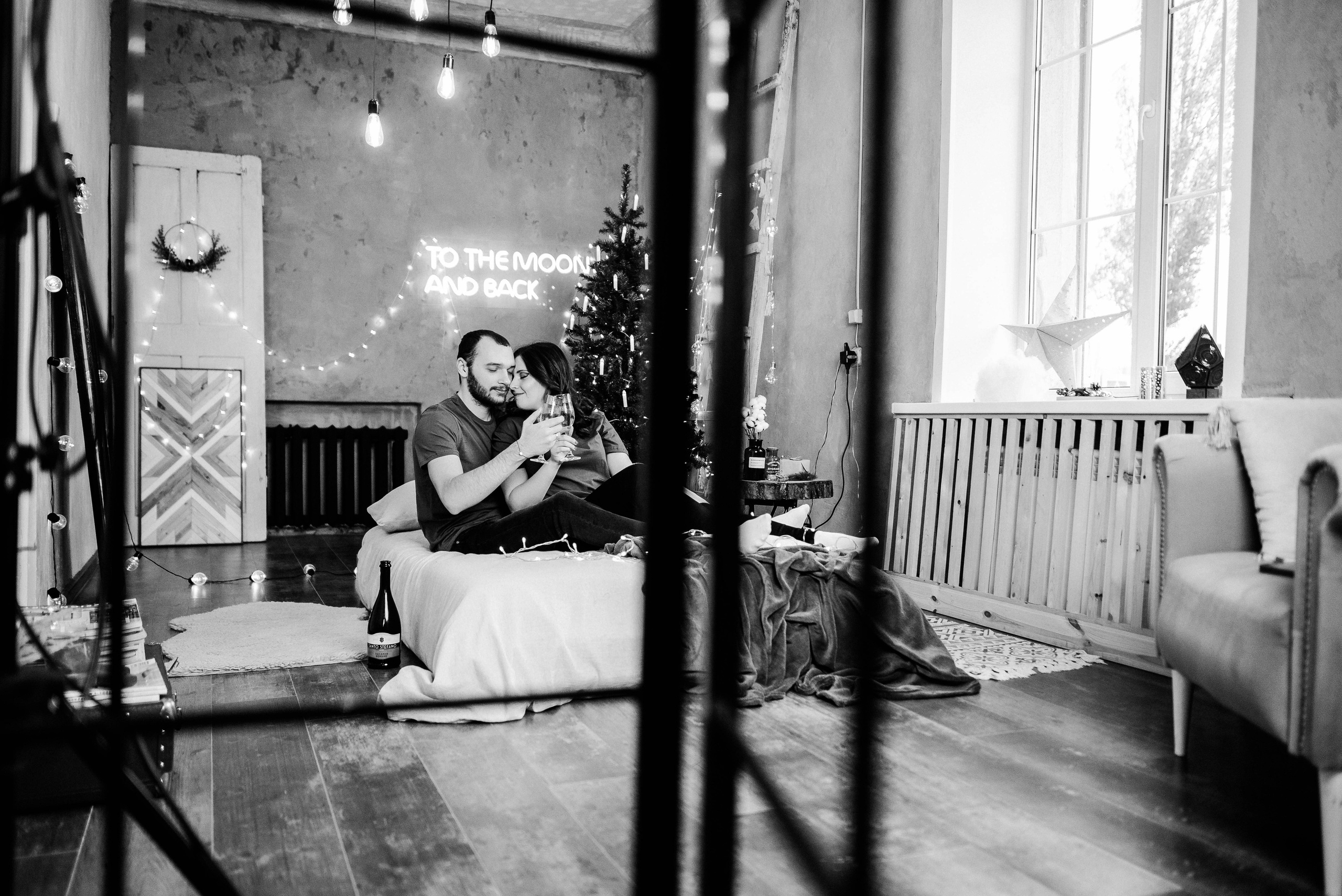 Олеся и Серёжа в уютной новогодней стилистике. Свадебный и портретный фотограф в Липецке Юлия Свит