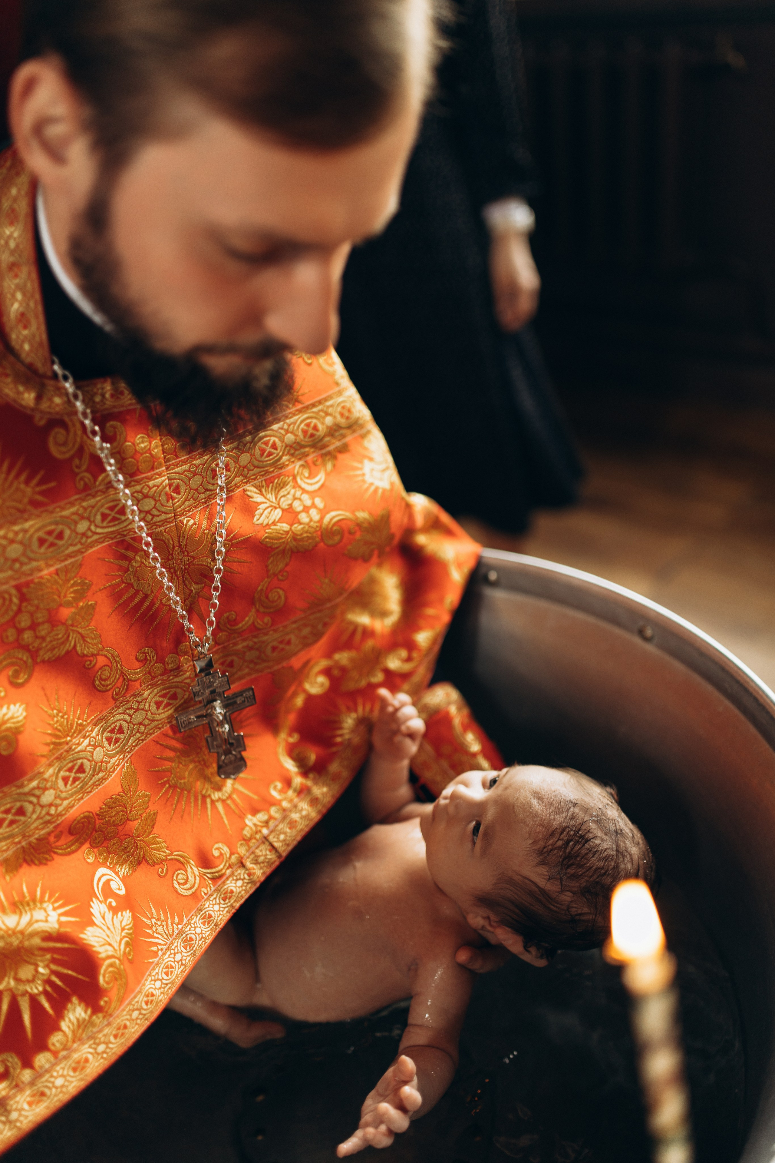 Крещение Лёвы. Самый теплый фотограф в Краснодаре Рябоконь Ксения